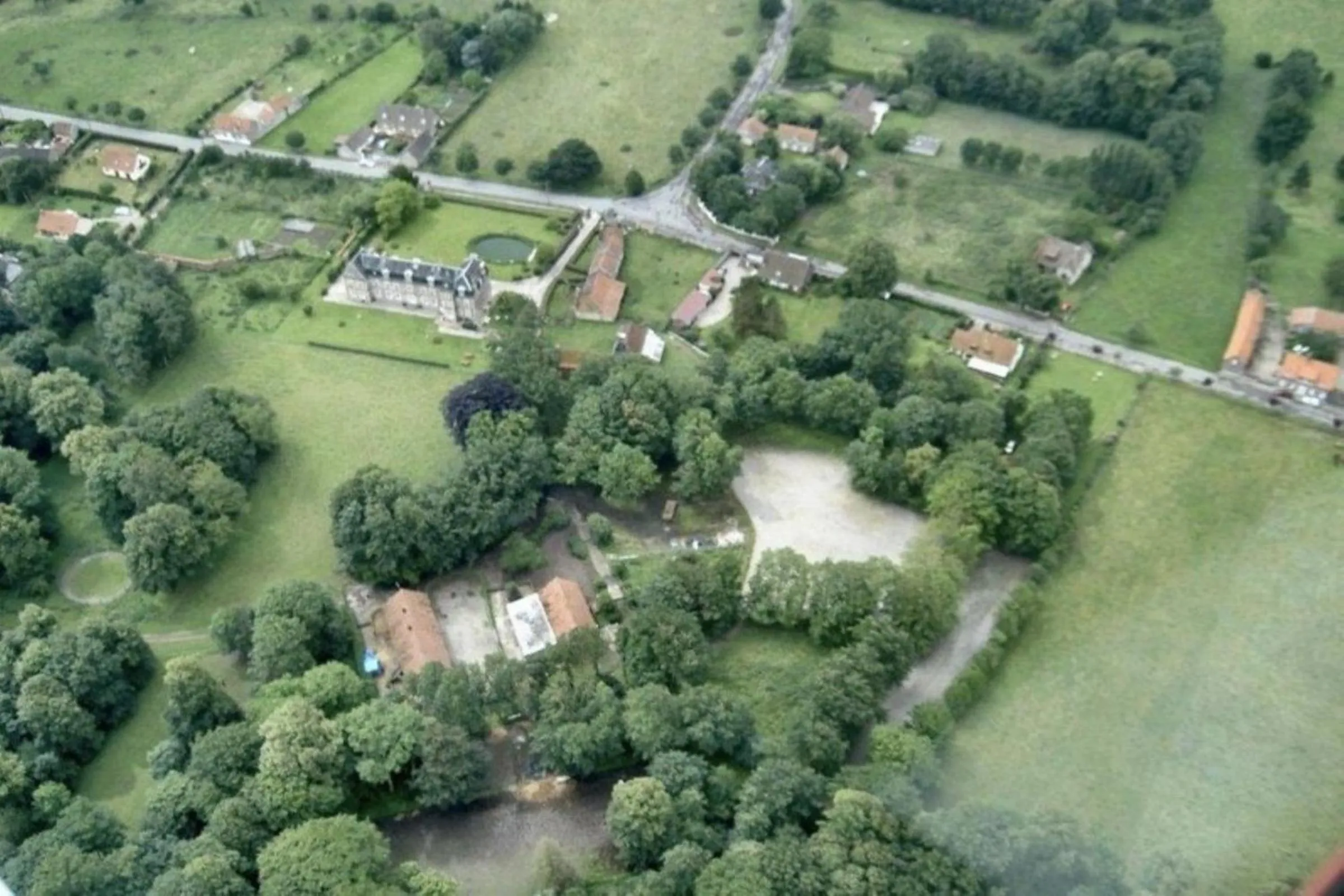 Bird's eye view in Château de Behen