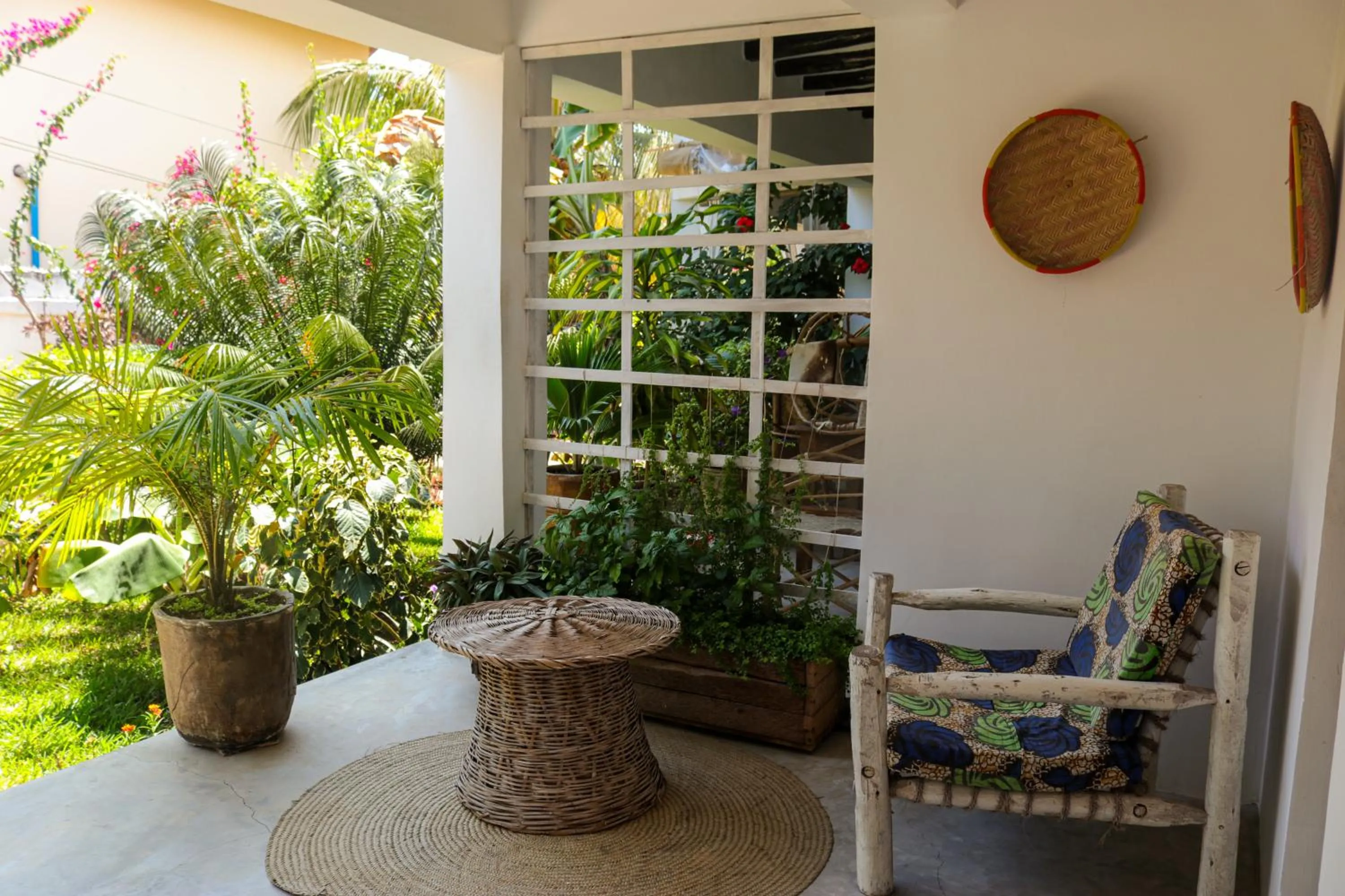 Seating area in Villa Kiota