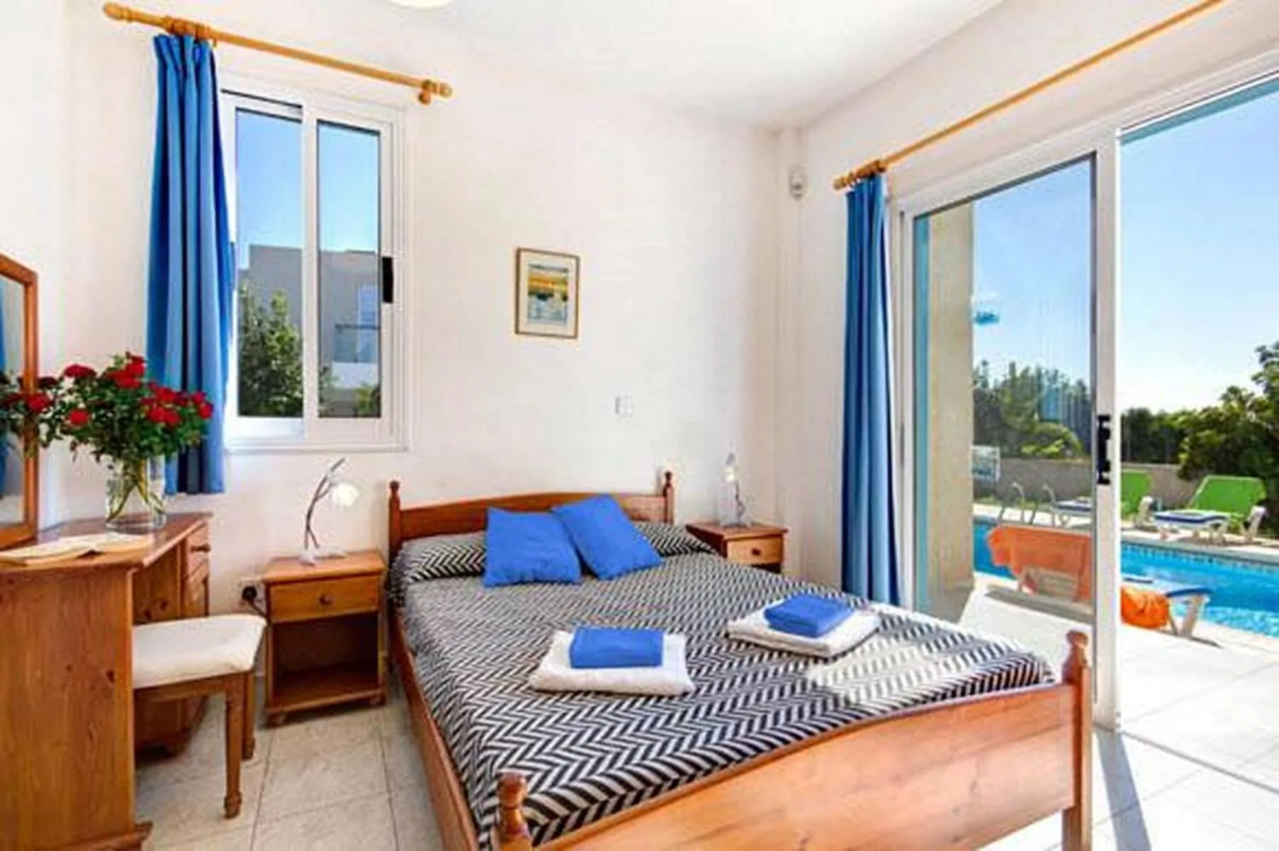 Bed in Philippos Paphos villas - villa 3