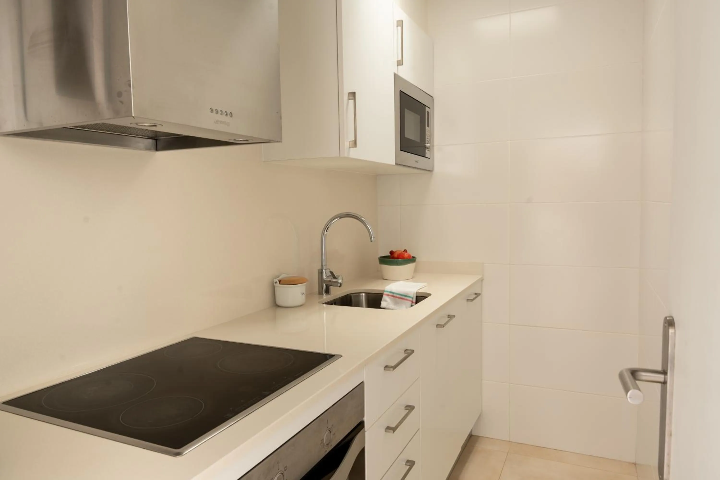 Kitchen or kitchenette in Santa Llucia Apartaments