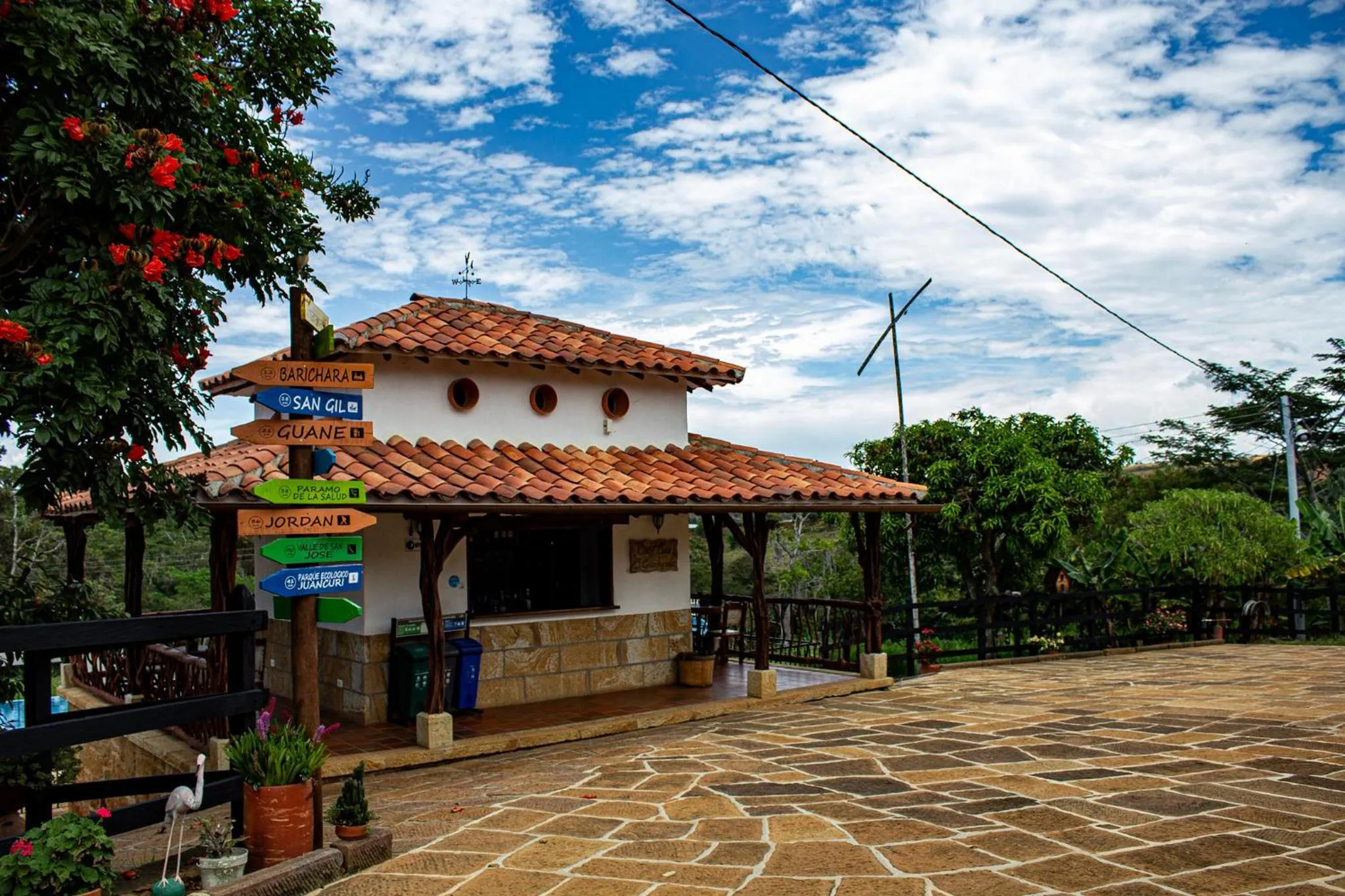 Property building in Hotel Campestre Ataraxia Barichara