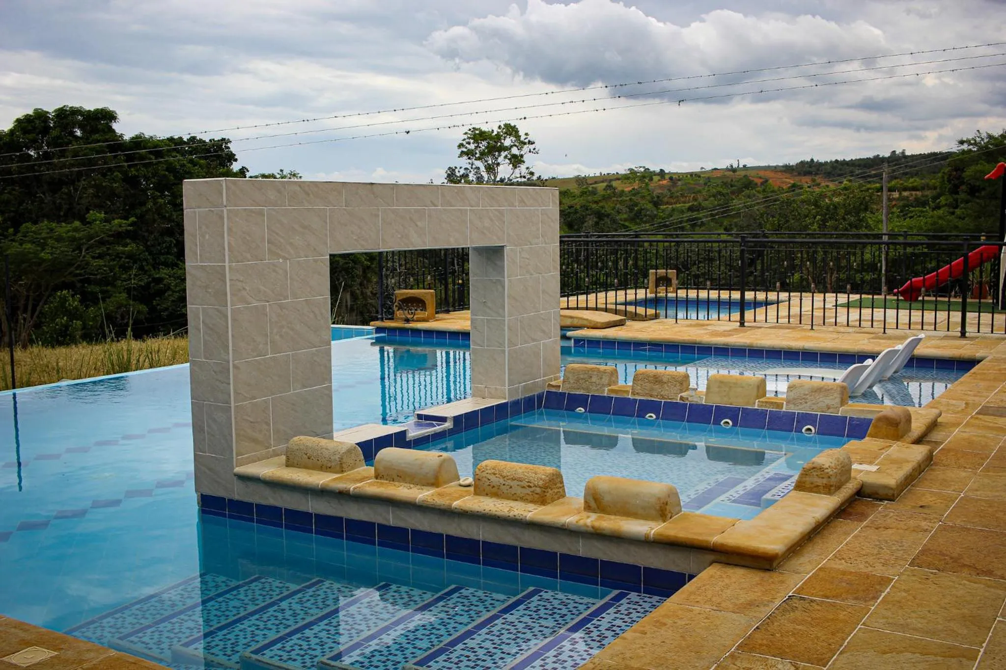 Pool view in Hotel Campestre Ataraxia Barichara