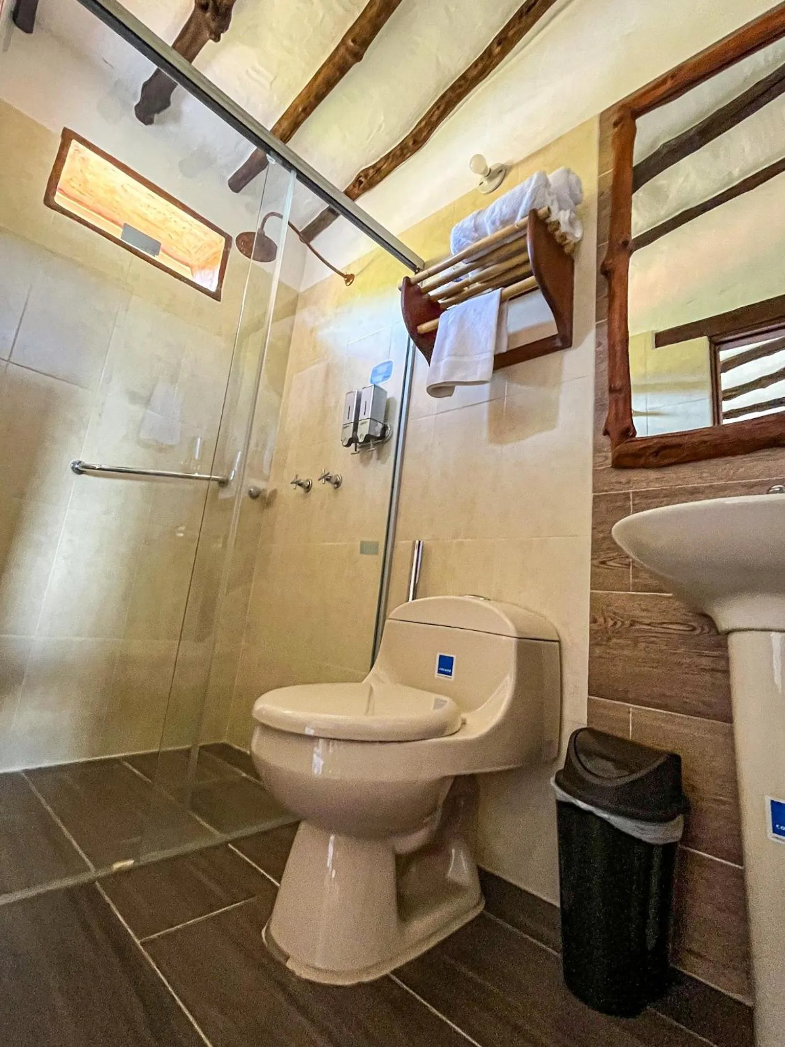 Shower in Hotel Campestre Ataraxia Barichara