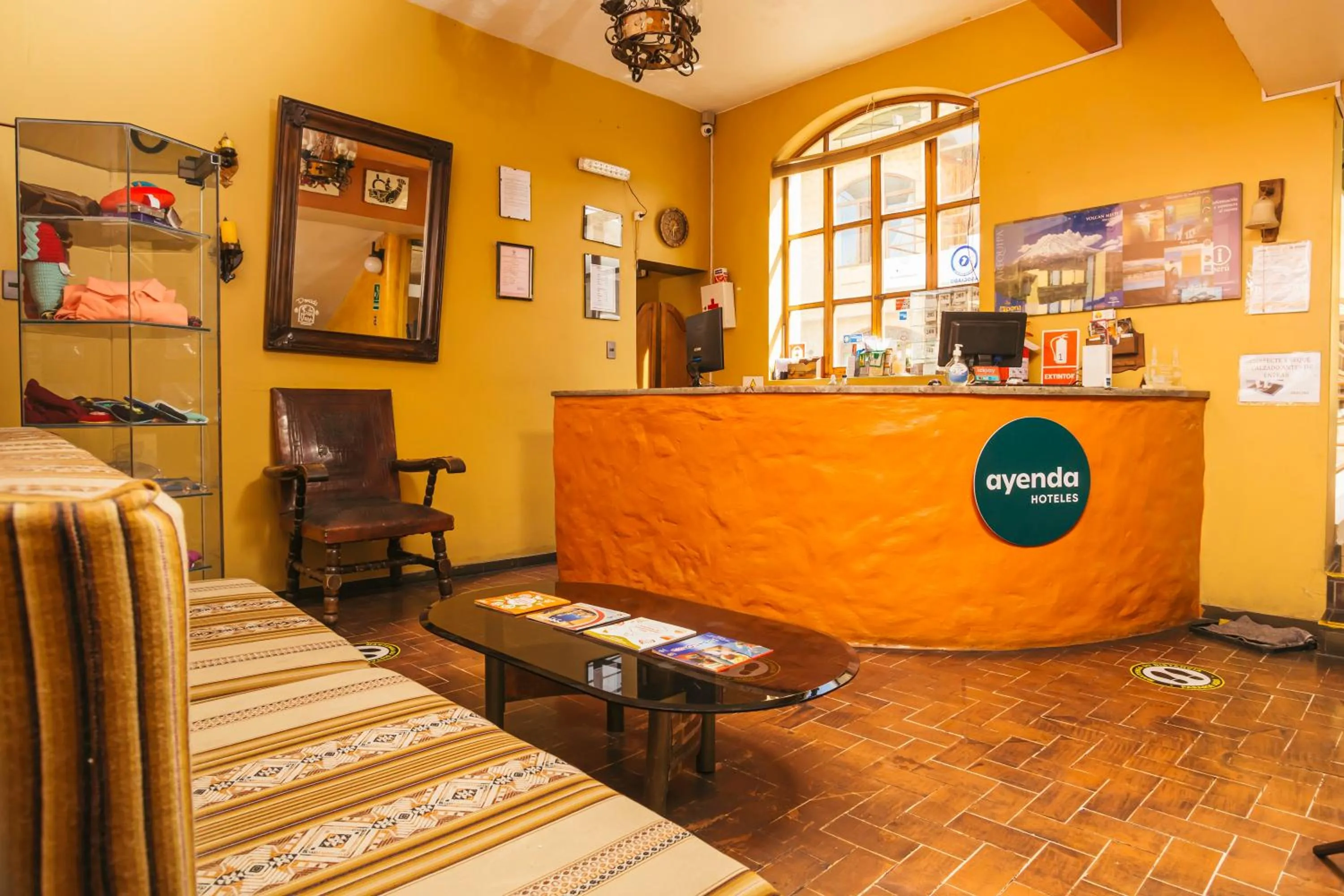 Lobby or reception in Posada San Juan