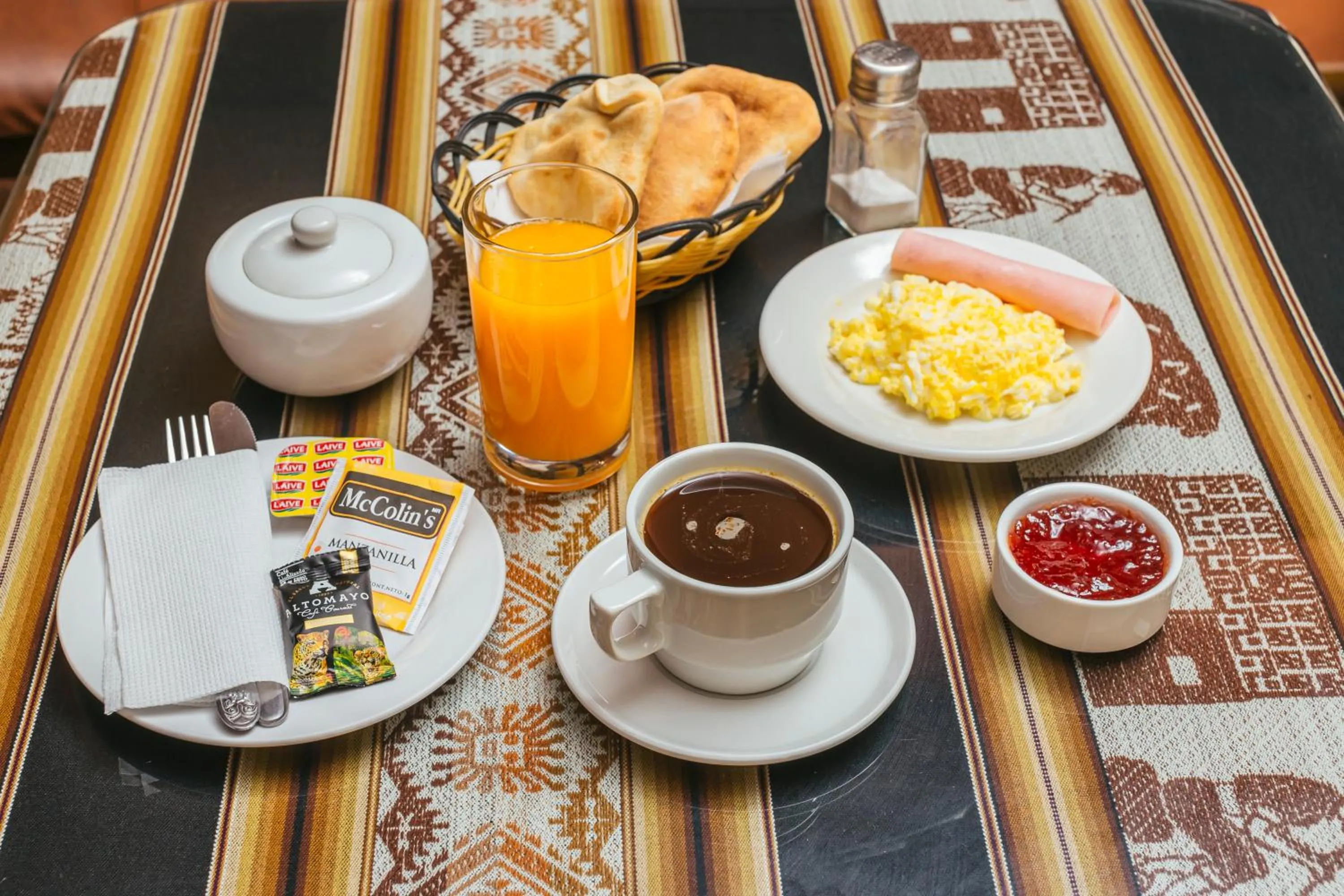 Breakfast in Posada San Juan