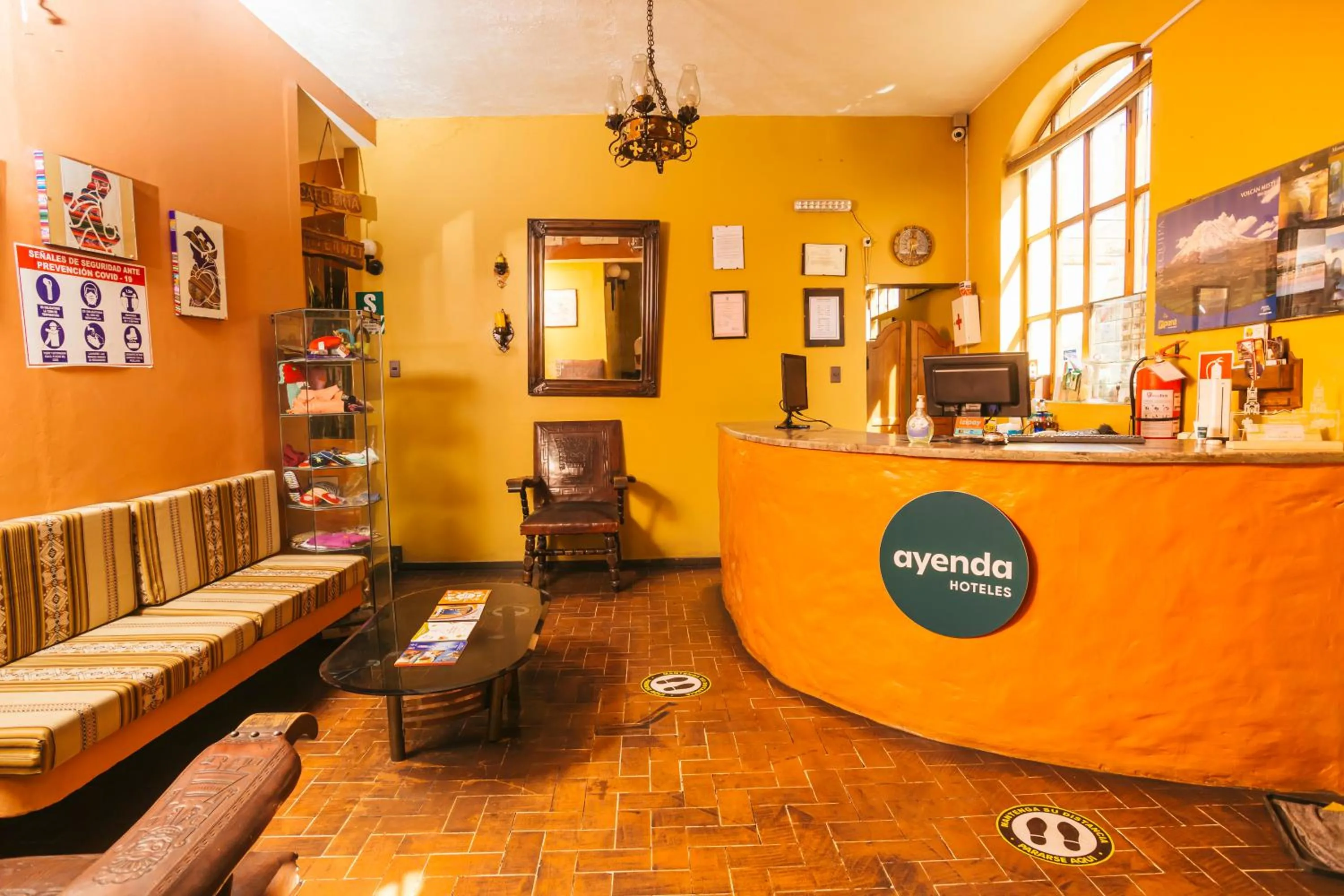 Lobby or reception in Posada San Juan