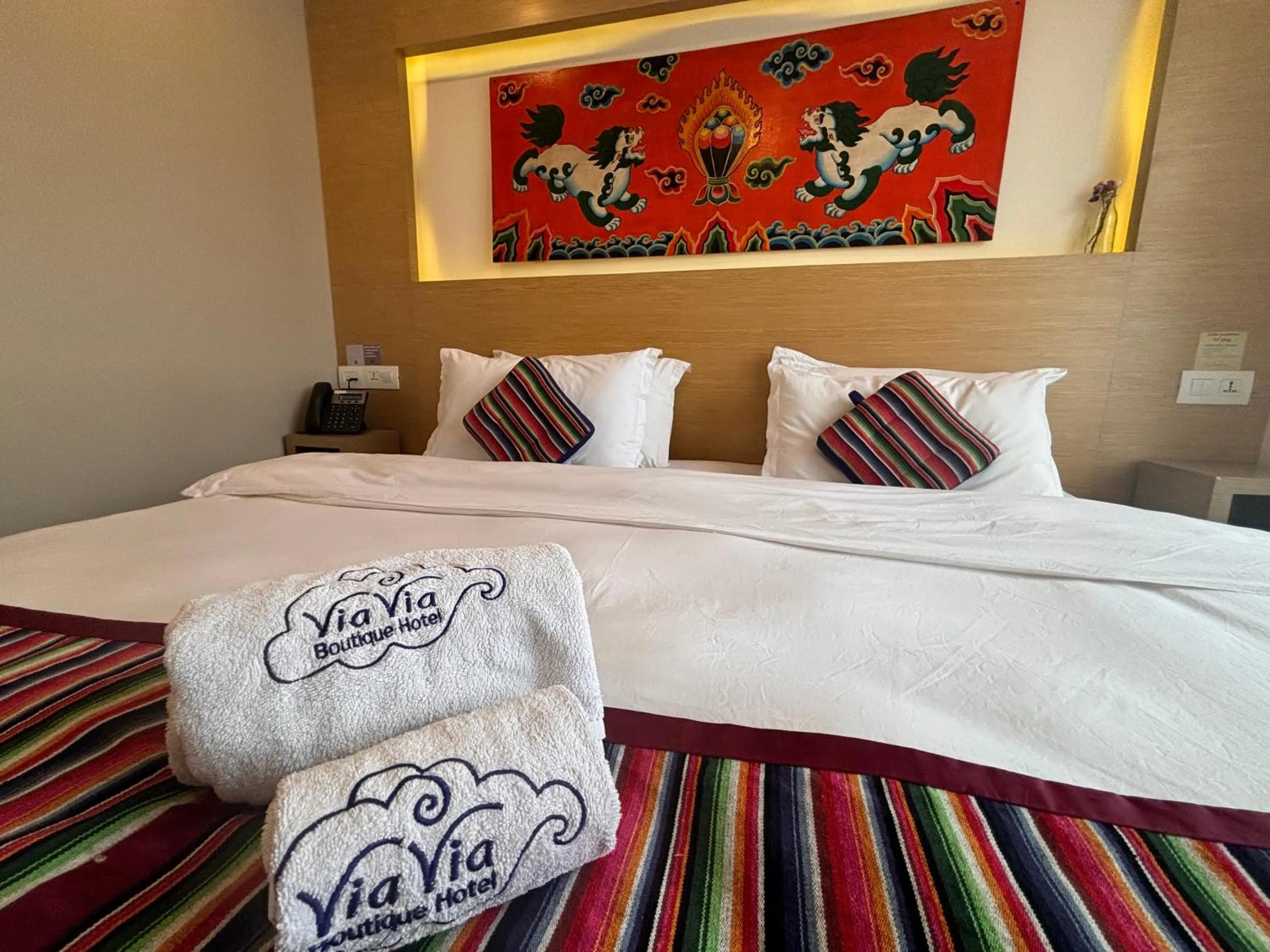 Photo of the whole room, Bed in ViaVia Boutique Hotel - Kathmandu