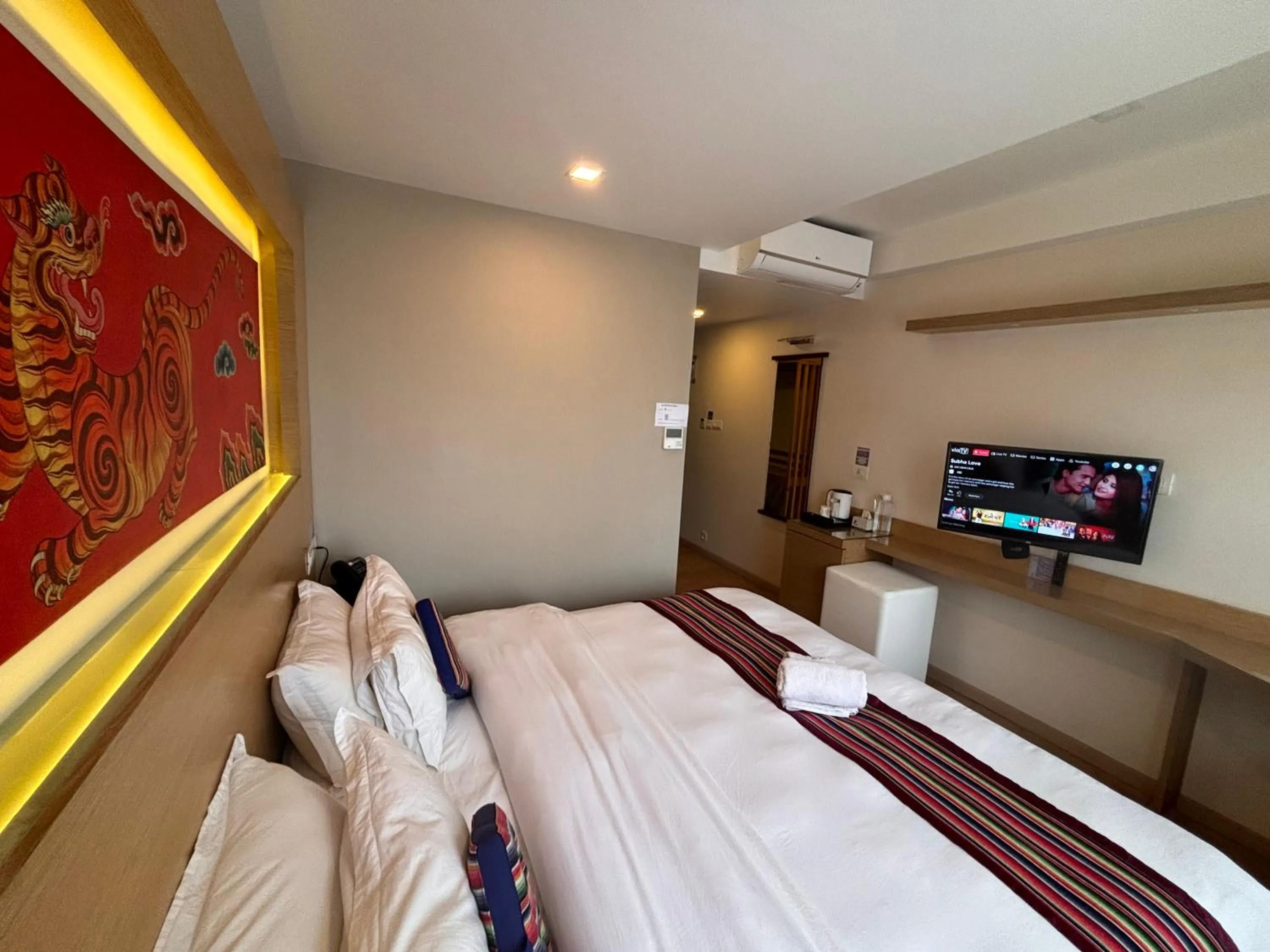 Bedroom, Bed in ViaVia Boutique Hotel - Kathmandu