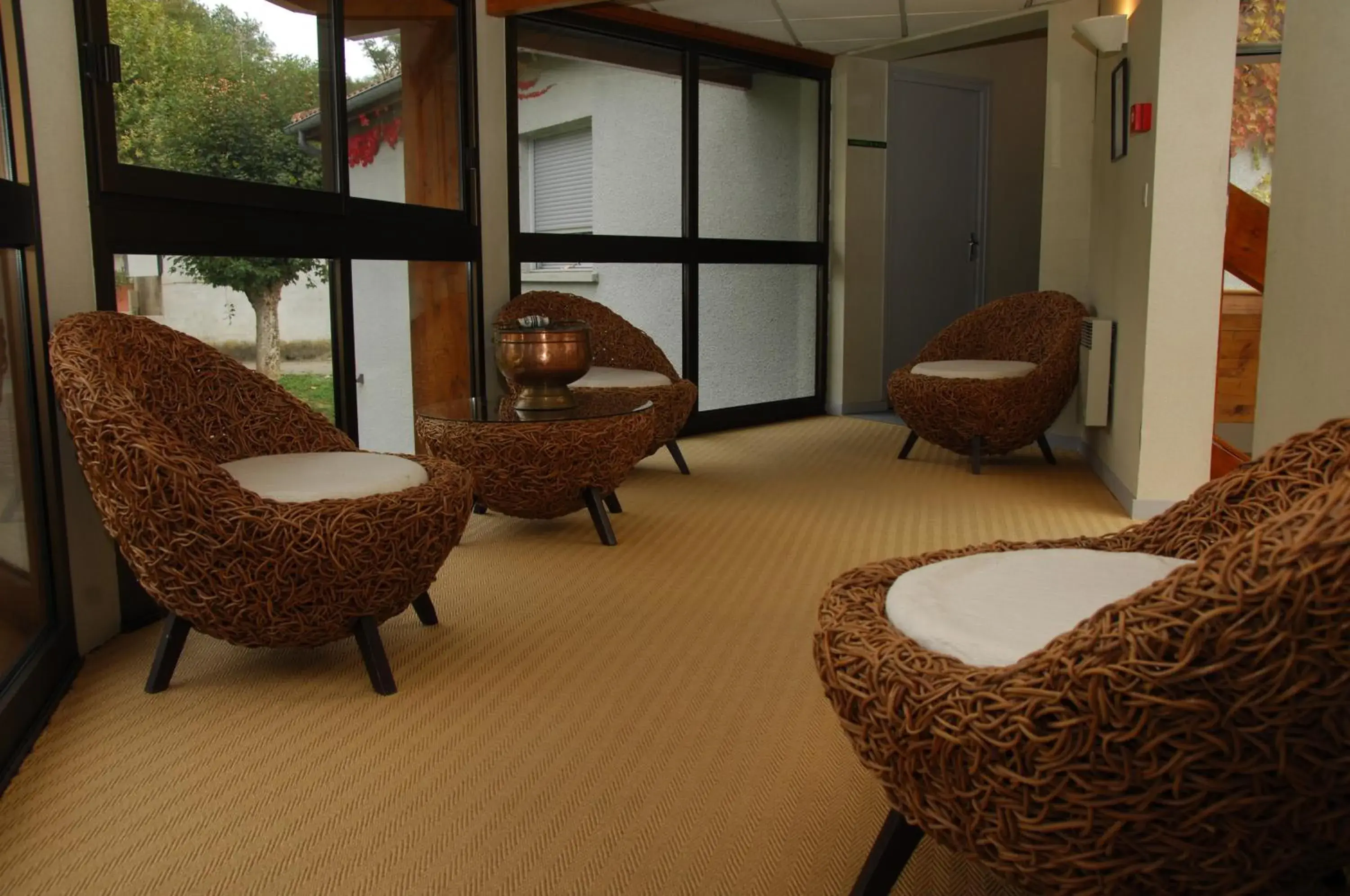 Lobby or reception in Logis Hôtel Restaurant Chez Nous Lobby or reception in Logis Hôtel Restaurant Chez Nous