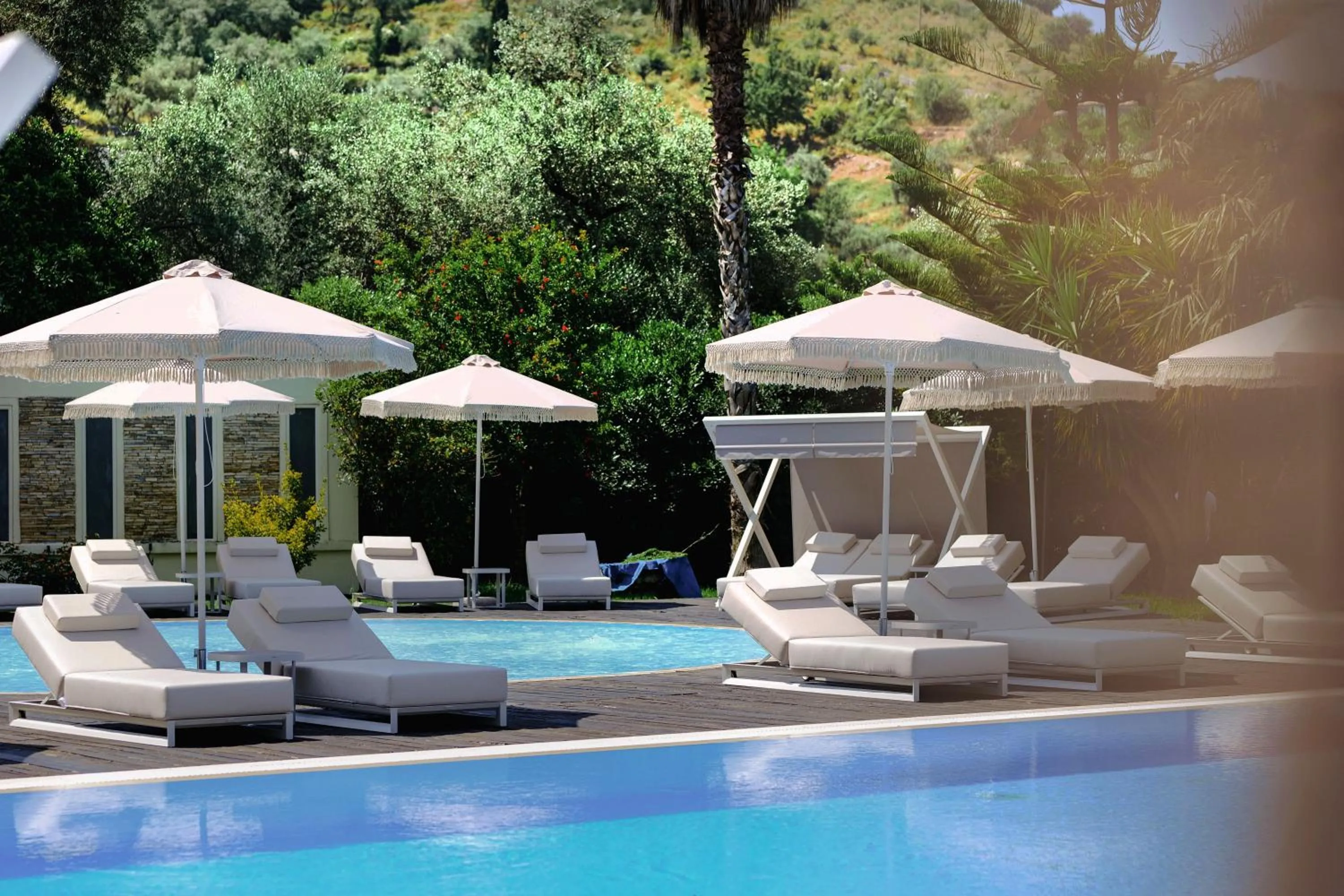 Pool view in Rapo's Resort Hotel