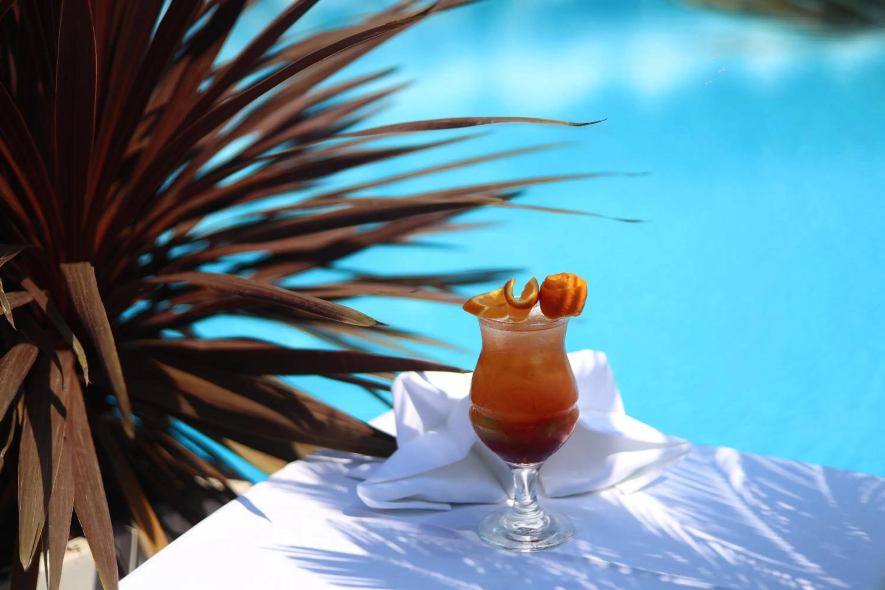 Pool view in Rapo's Resort Hotel