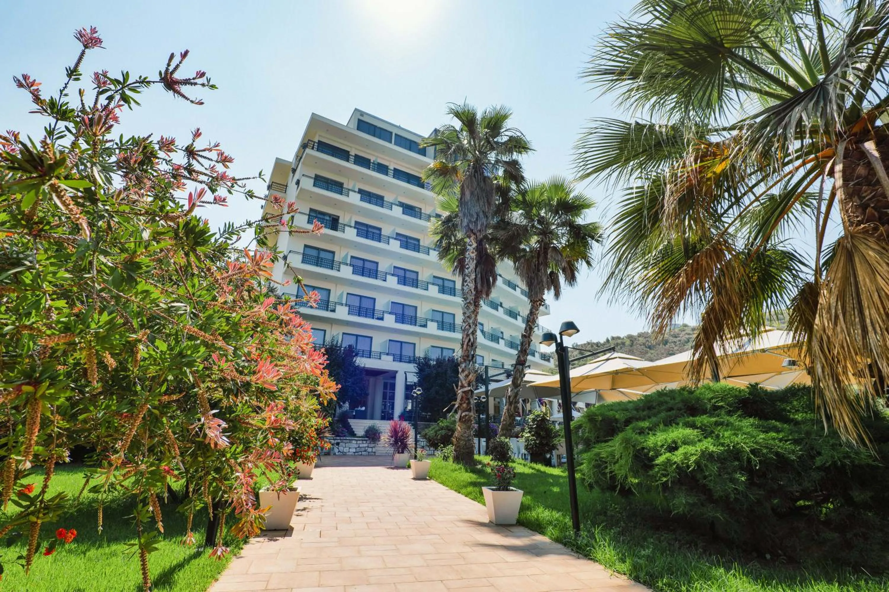 Property building in Rapo's Resort Hotel