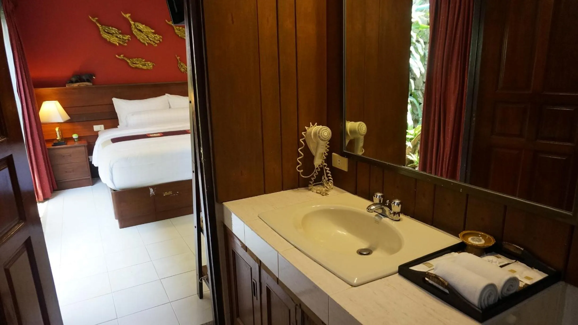 Bathroom, Bed in LePrive Resort