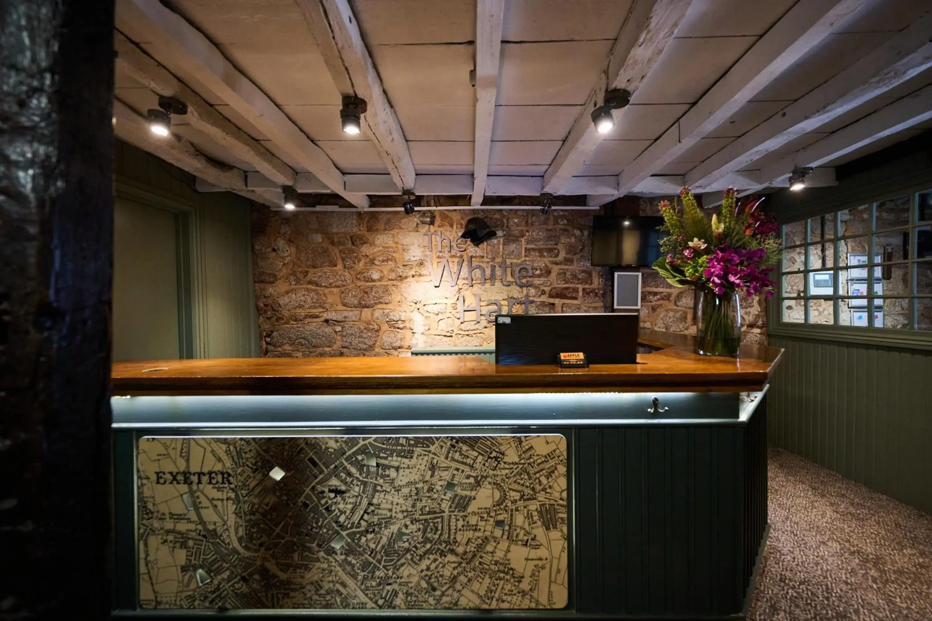 Lobby or reception in White Hart, Exeter by Marston's Inns Lobby or reception in White Hart, Exeter by Marston's Inns