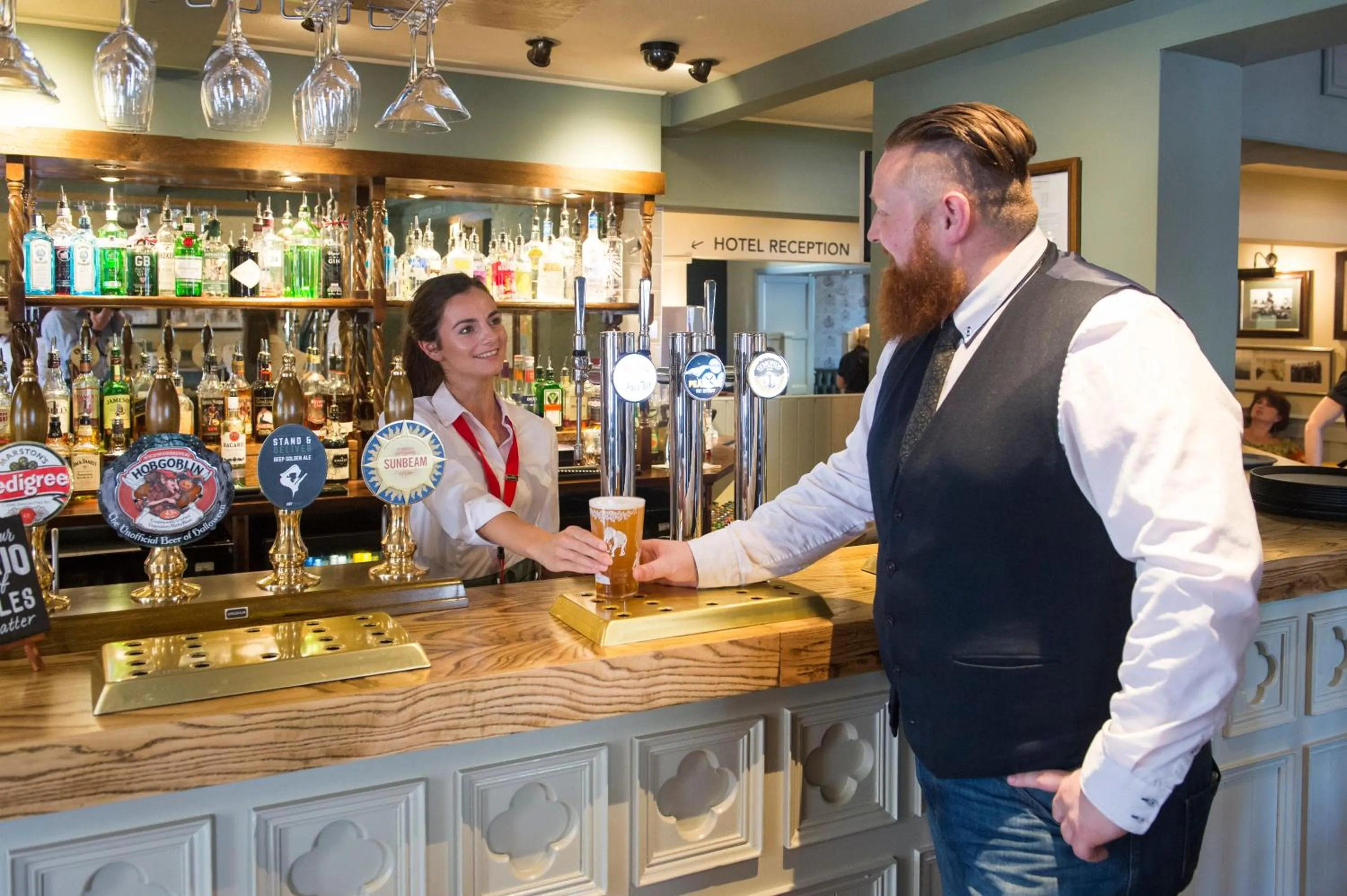 Lounge or bar in Green Dragon, Welton by Marston's Inns