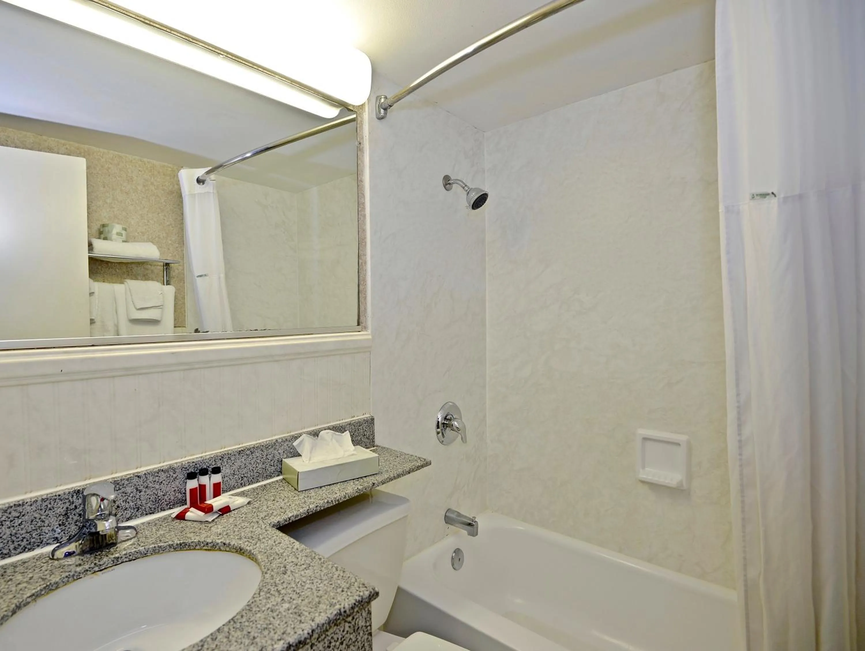 Bathroom in Days Inn by Wyndham Atlantic City Beachblock