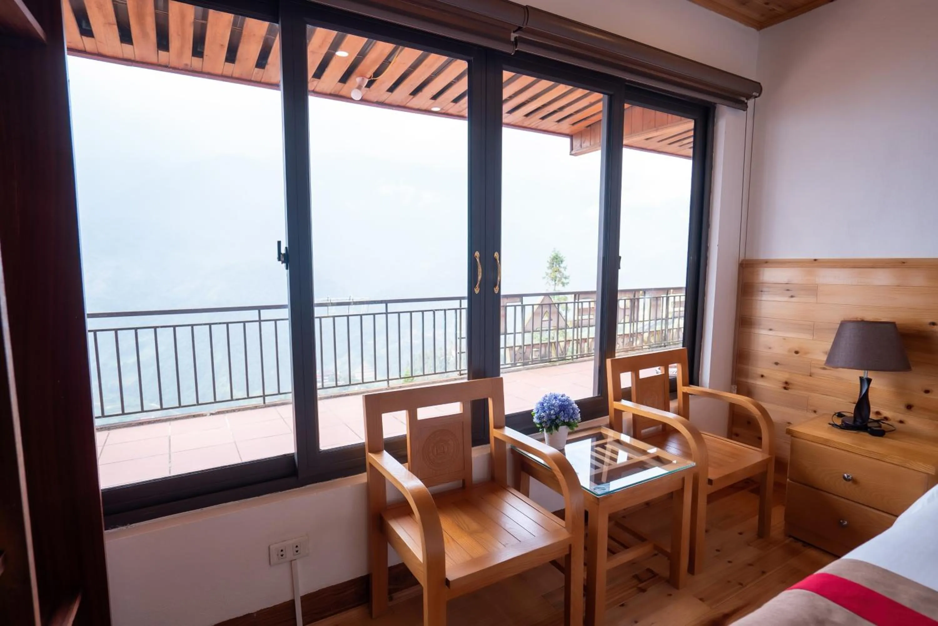 Seating area in SaPa Retreat Condotel