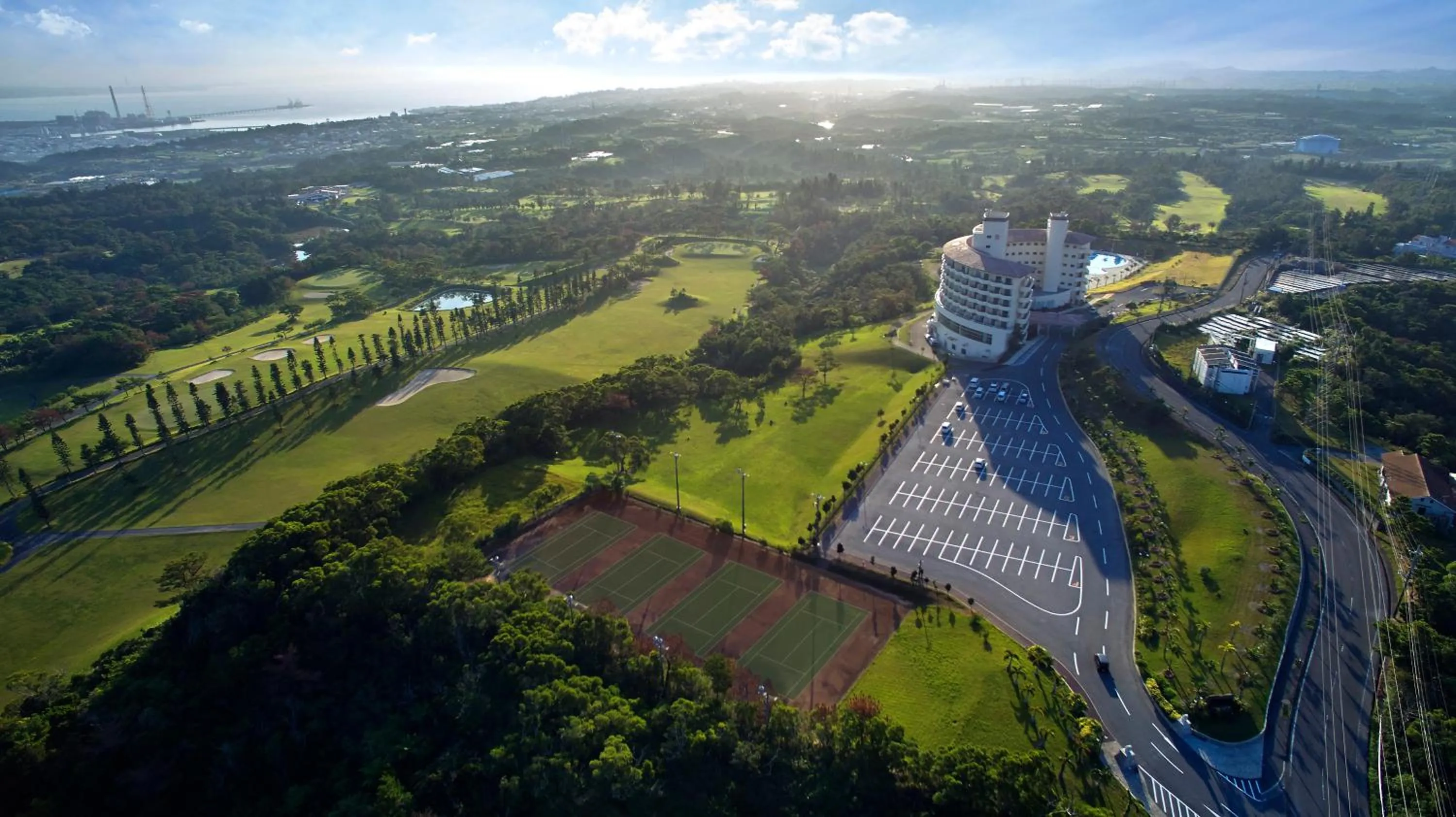 Bird's eye view in ANA Crowne Plaza Resort Okinawa Uruma Hills By IHG
