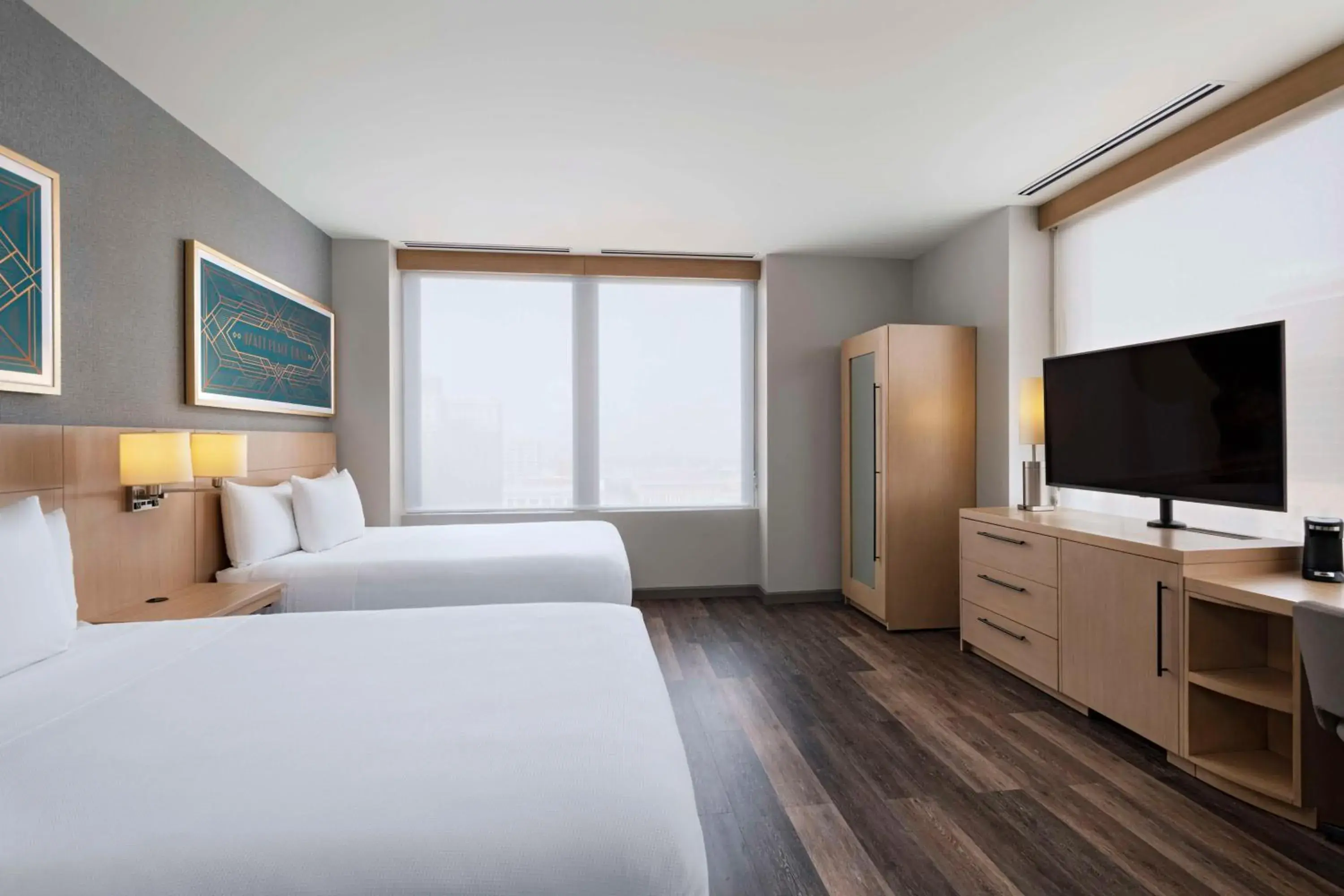 Specialty Corner Queen Room with Two Queen Beds and Sofa Bed in Hyatt Place Tulsa/Downtown Specialty Corner Queen Room with Two Queen Beds and Sofa Bed in Hyatt Place Tulsa/Downtown