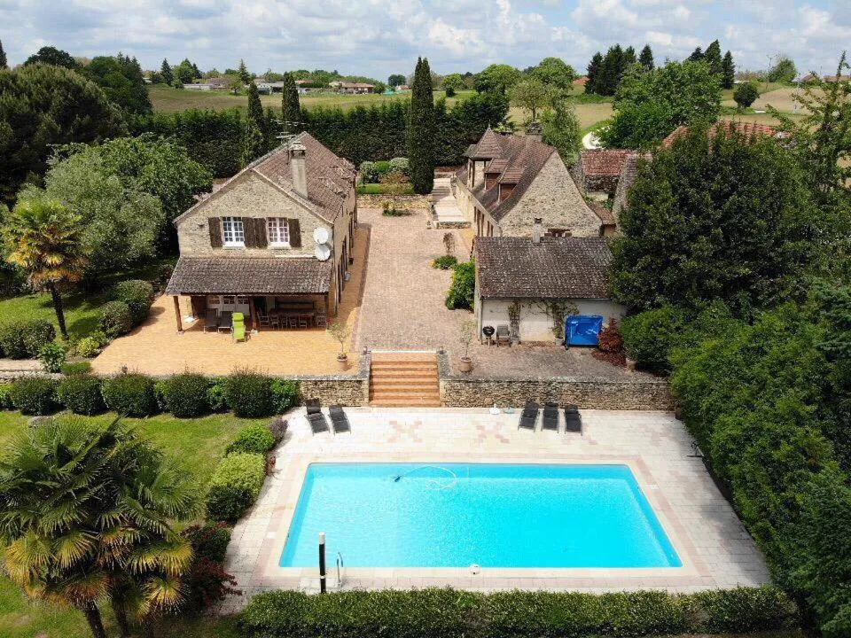 Bird's eye view in Le domaine Aubazen