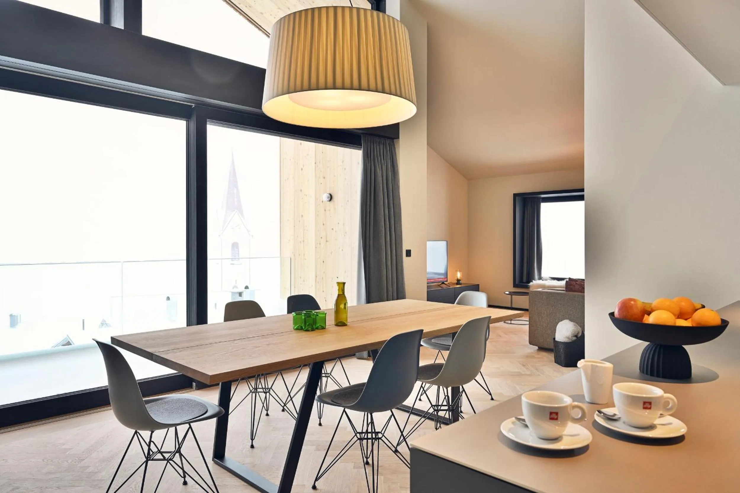 Dining area in Warth52-W52 Apartments