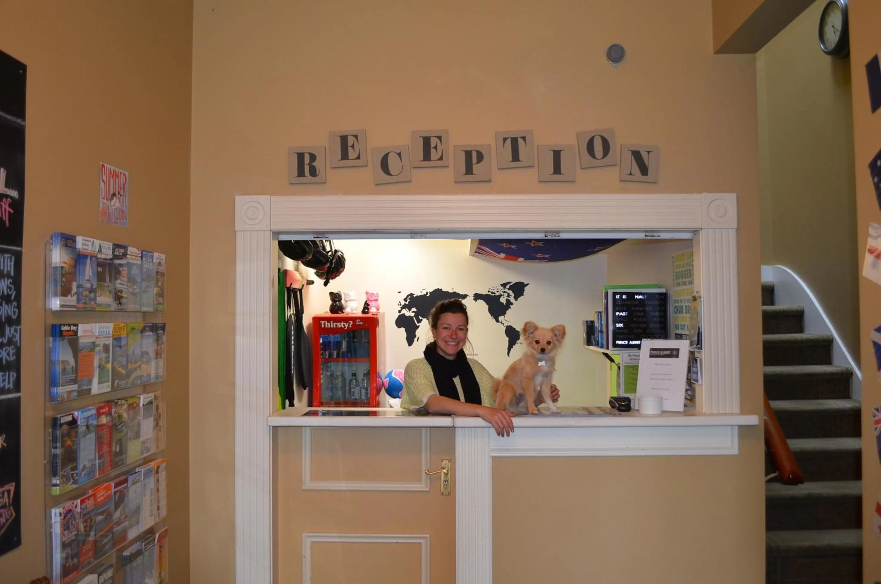 Lobby or reception in The Prince Albert Backpackers & Bar