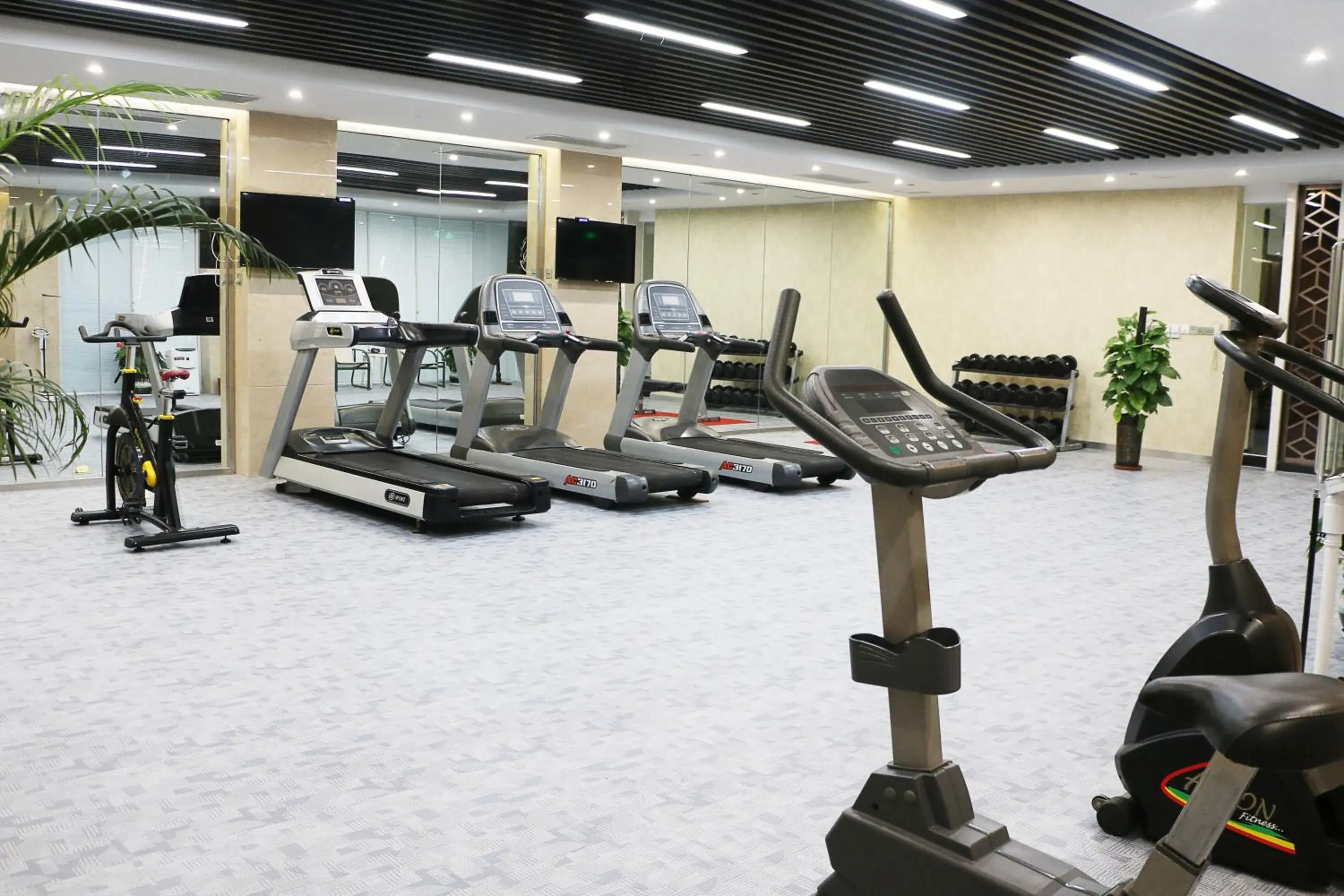 Fitness centre/facilities in Ramada Plaza By Wyndham Taian Fitness centre/facilities in Ramada Plaza By Wyndham Taian