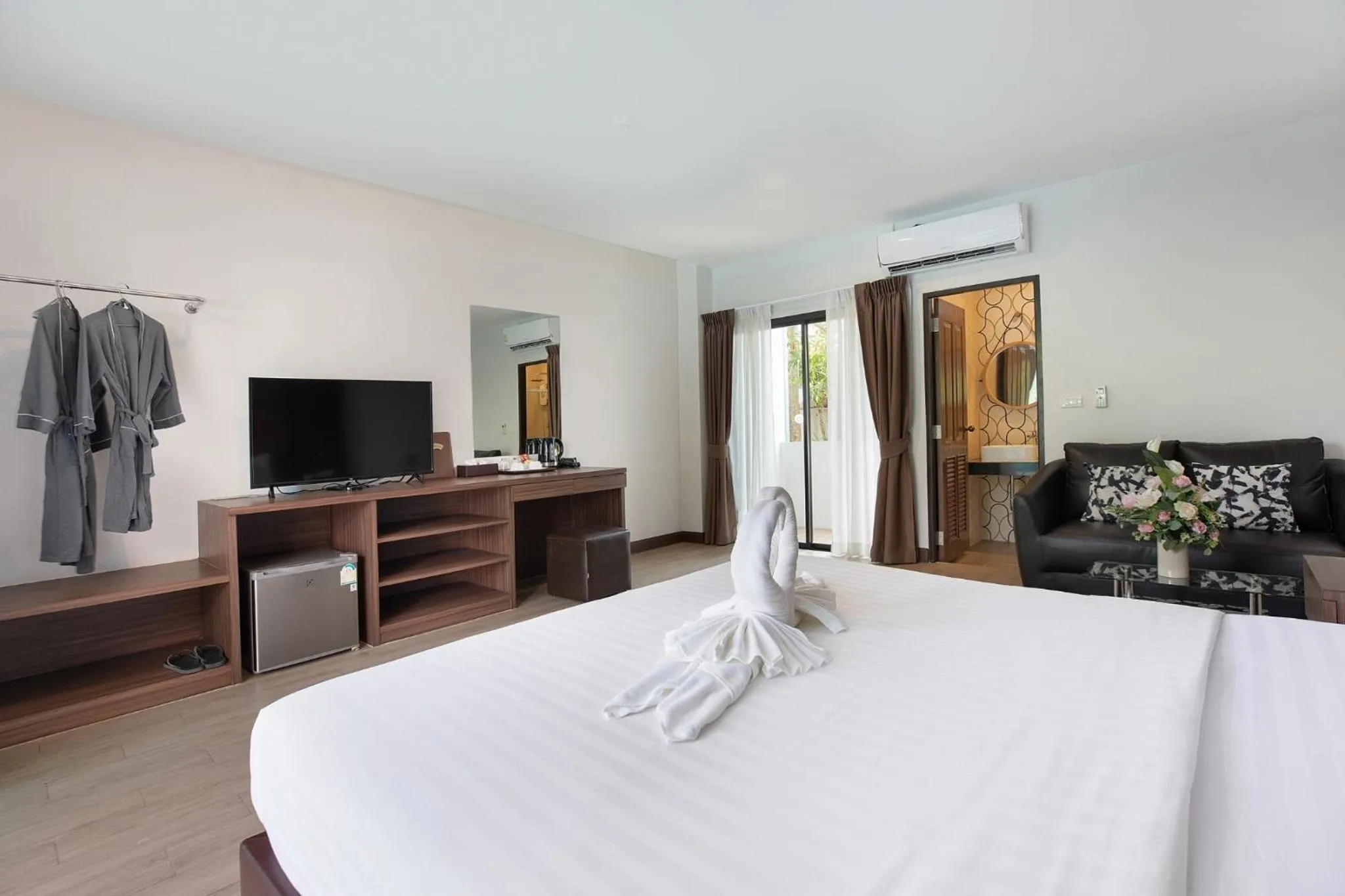 Bed in The Bell Airport Phuket Hotel - SHA Extra Plus
