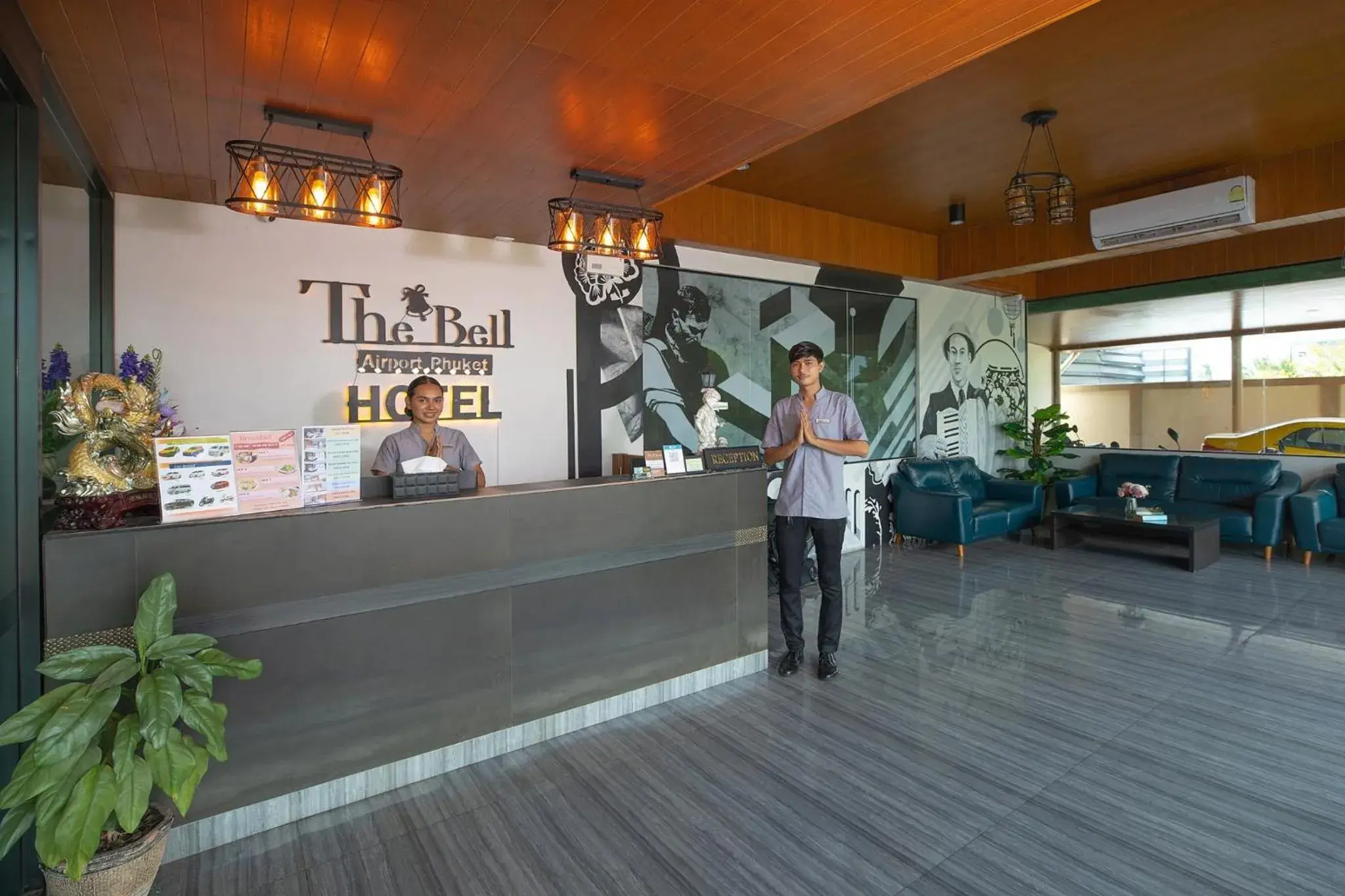 Lobby or reception in The Bell Airport Phuket Hotel - SHA Extra Plus Lobby or reception in The Bell Airport Phuket Hotel - SHA Extra Plus