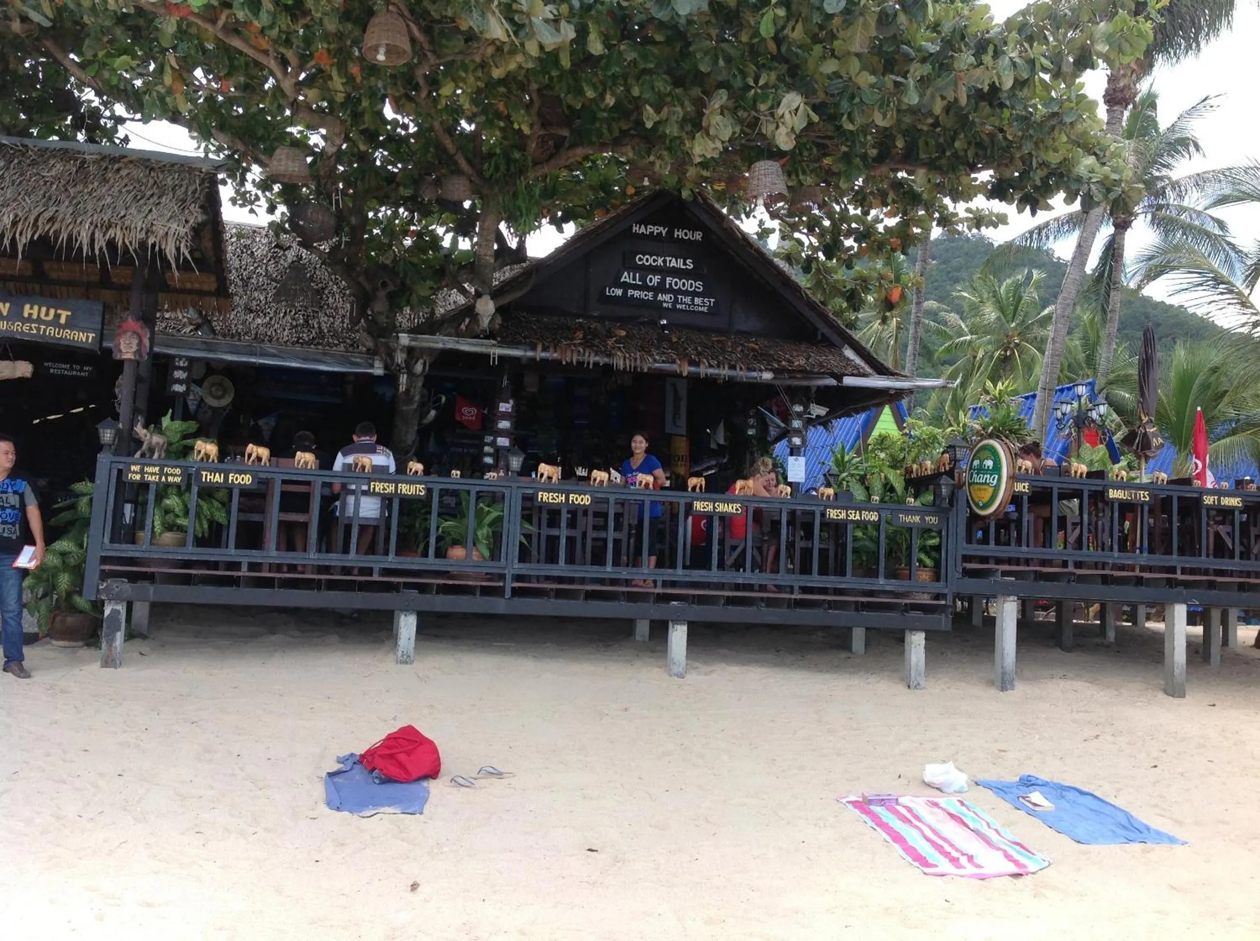 Beach in New Hut Bungalow