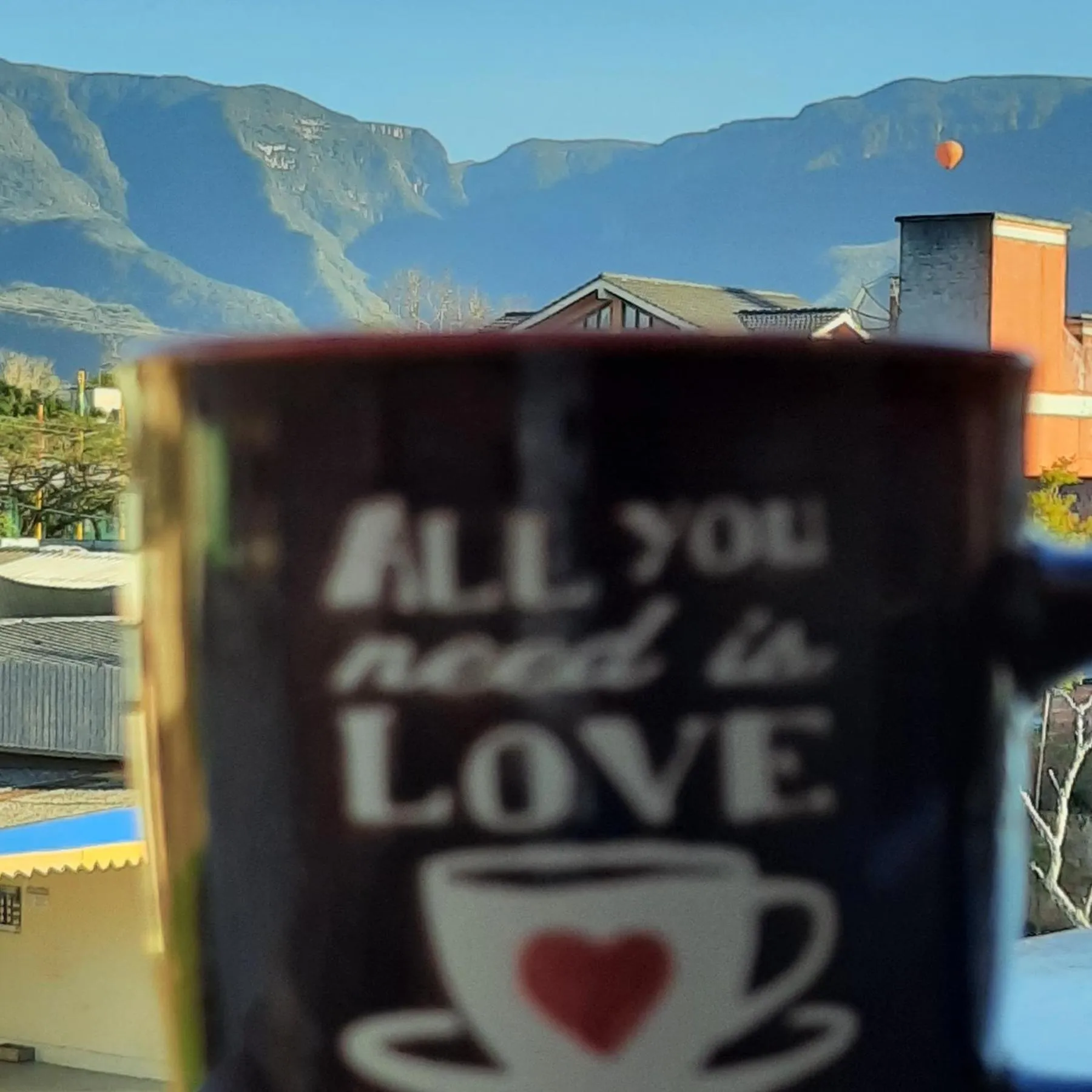 Mountain view in Pousada Vó Celina