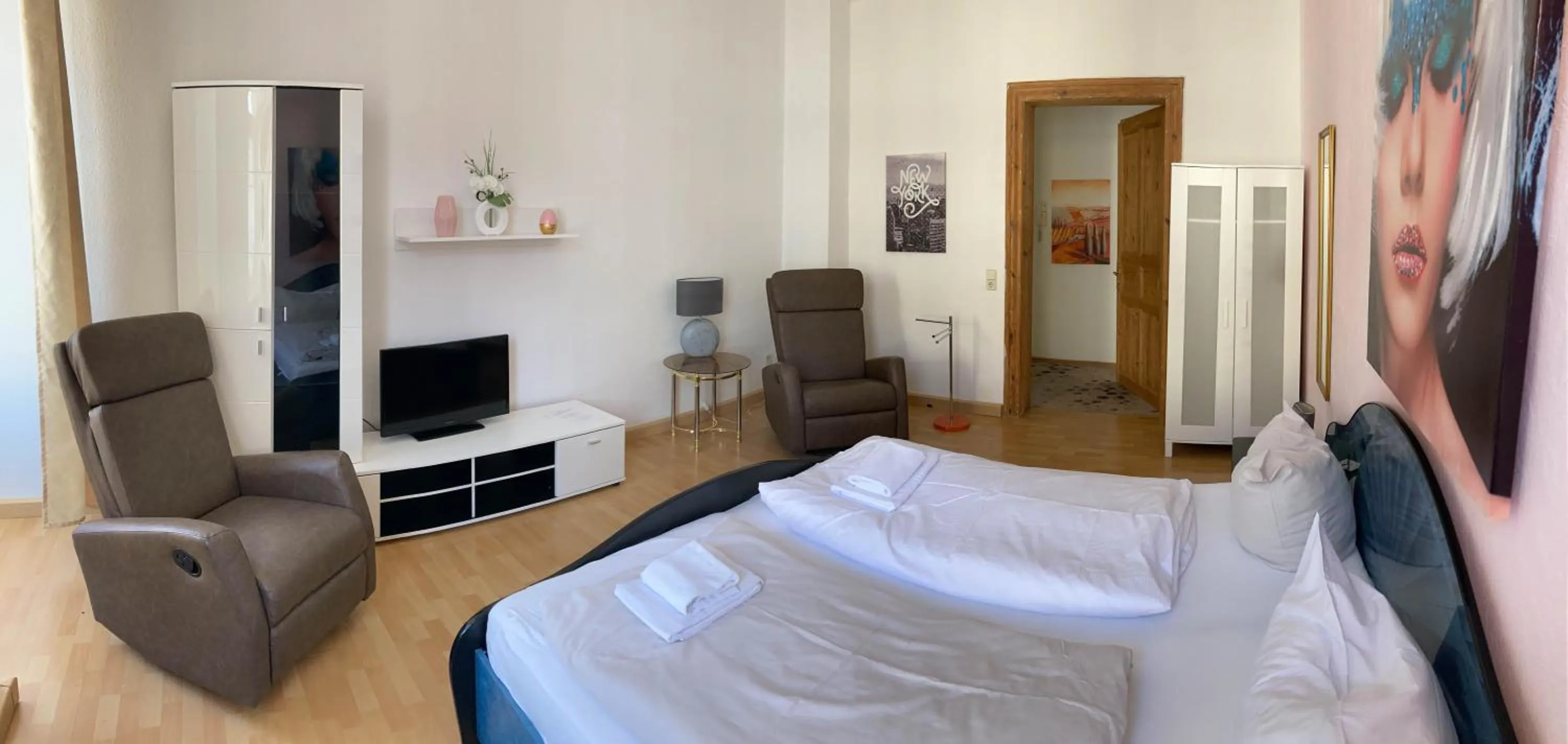 Bed in Mabri Apartments Plauen