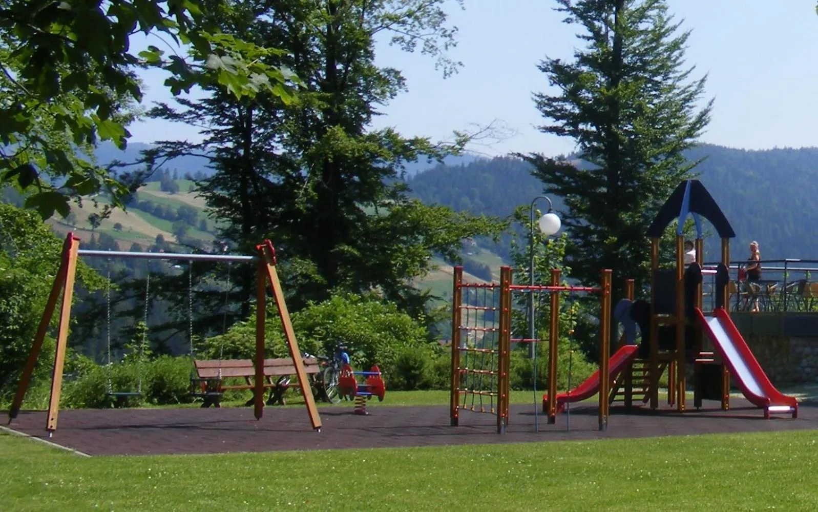 Children play ground in Rezydencja Prezydenta RP Zamek w Wiśle