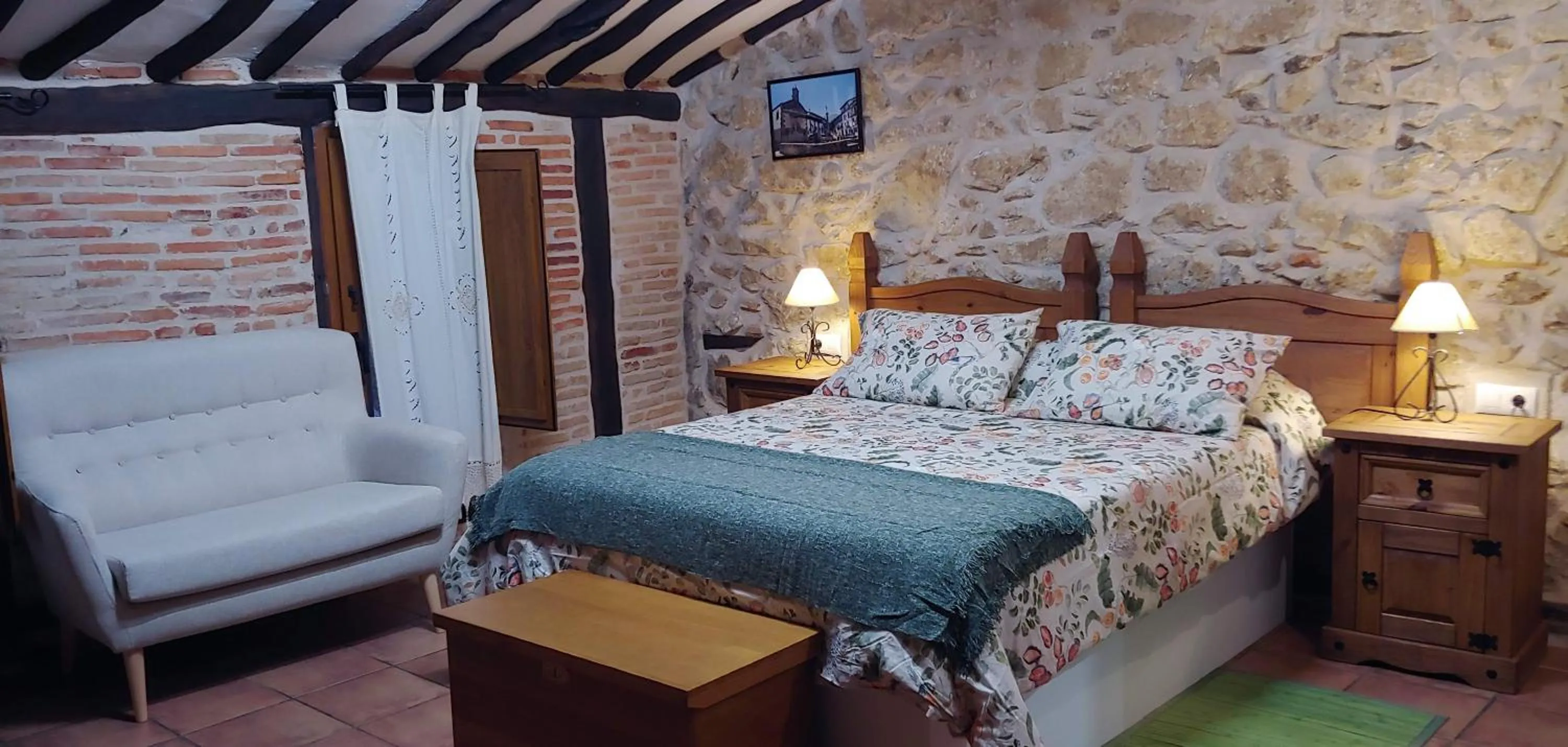 Bed in Hotel La Casa Chacinera