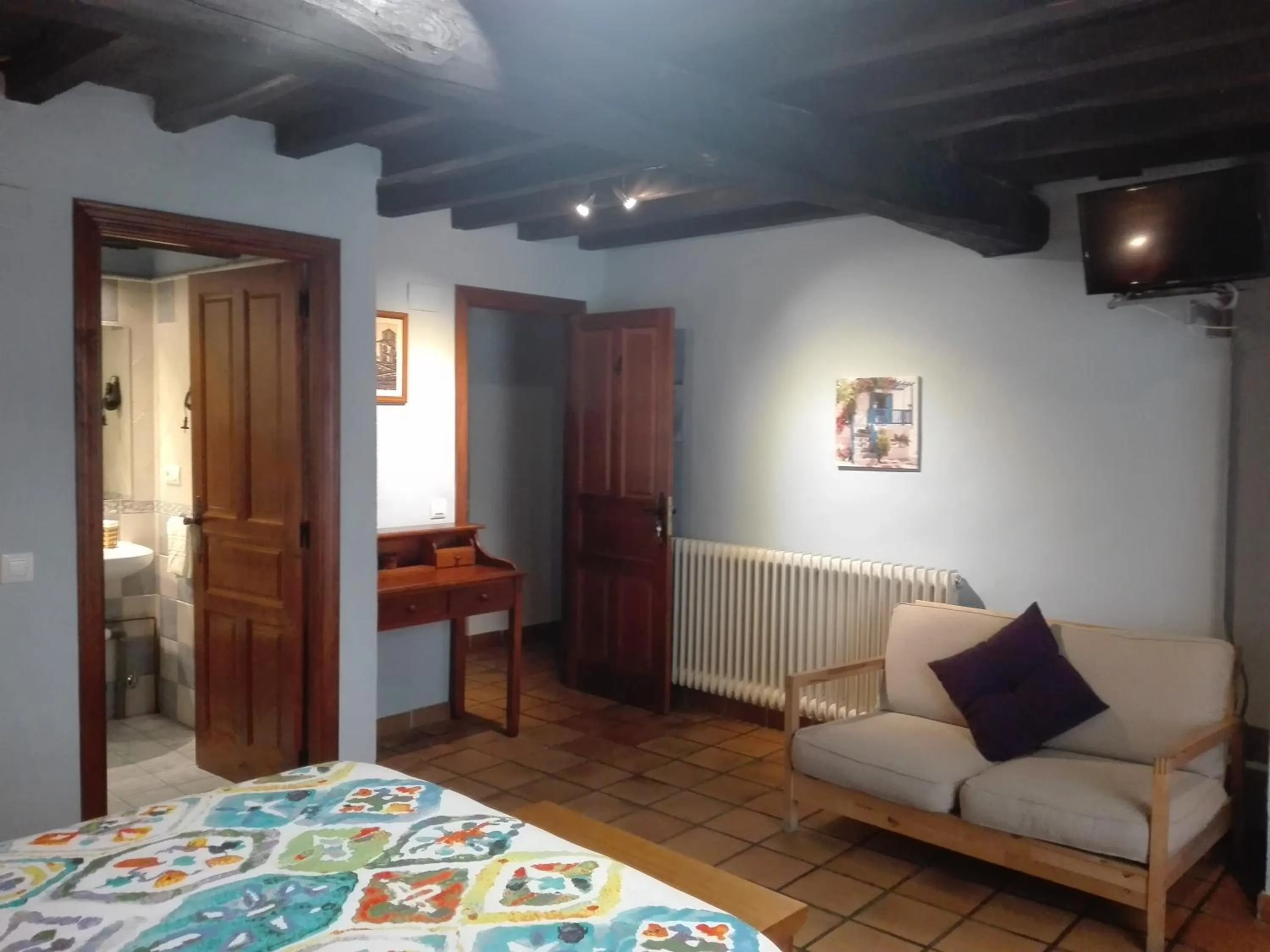 Bed in Hotel La Casa Chacinera