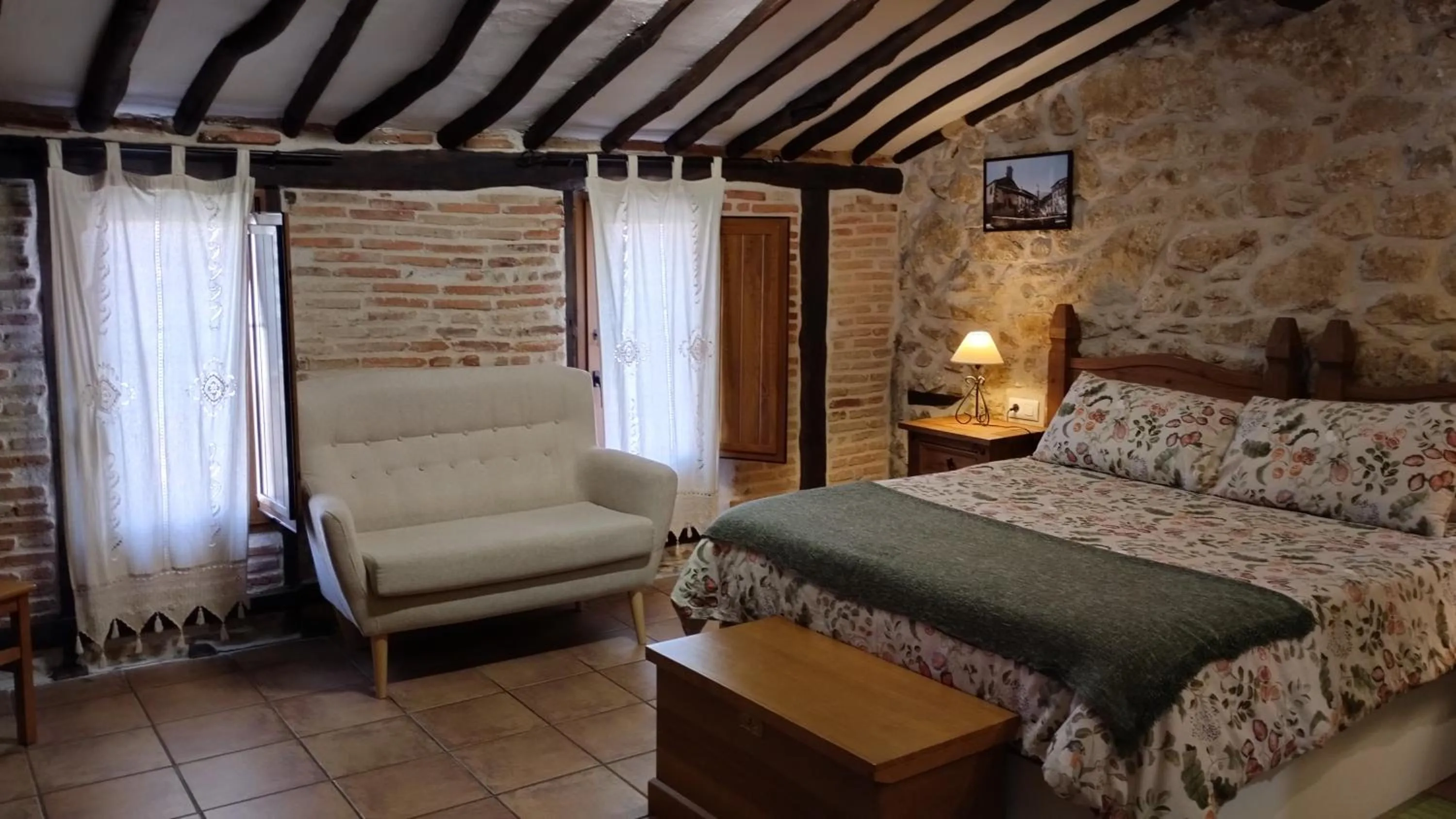 Bed in Hotel La Casa Chacinera