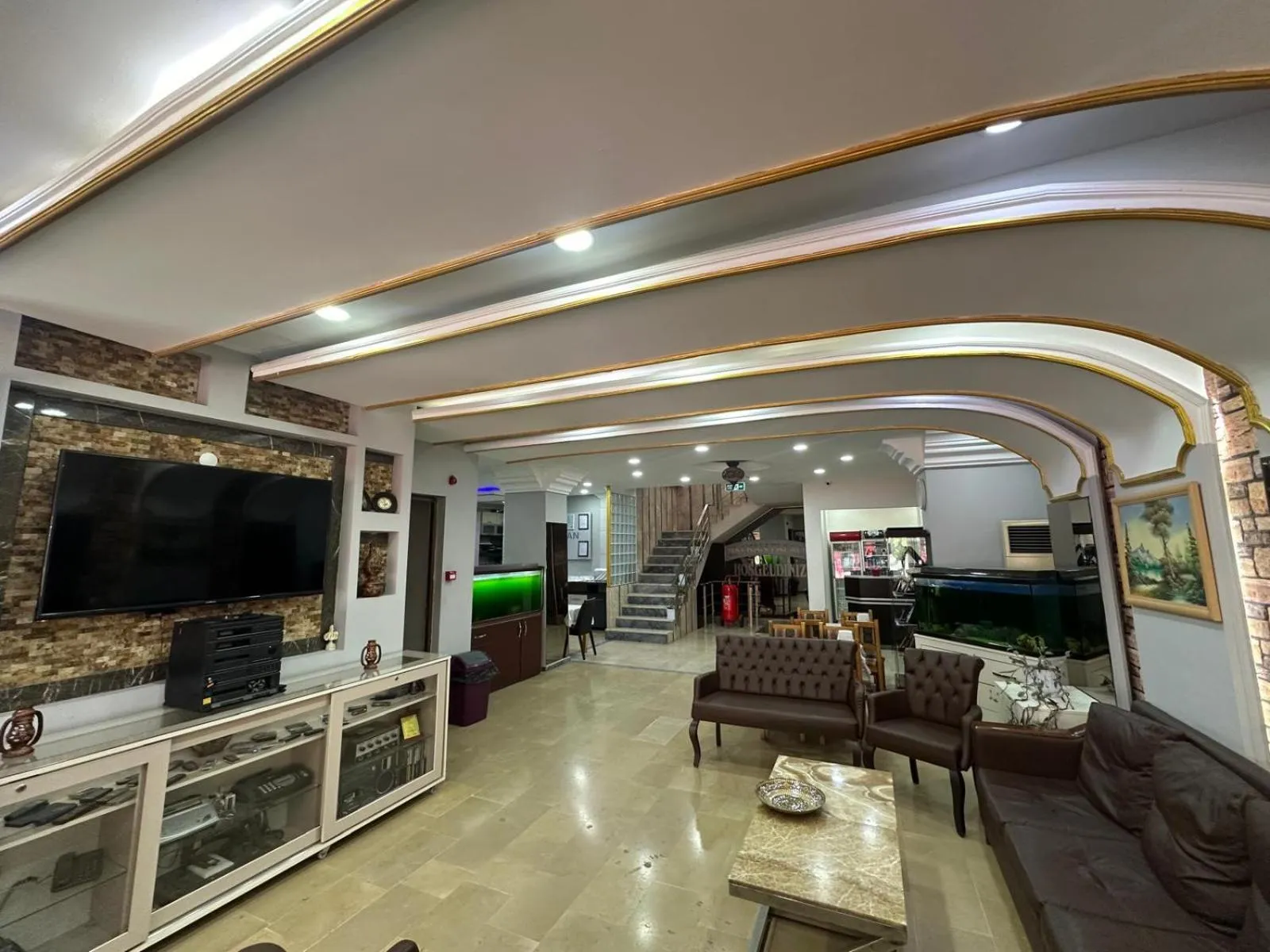 Lobby or reception in Balkan Palace Edirne