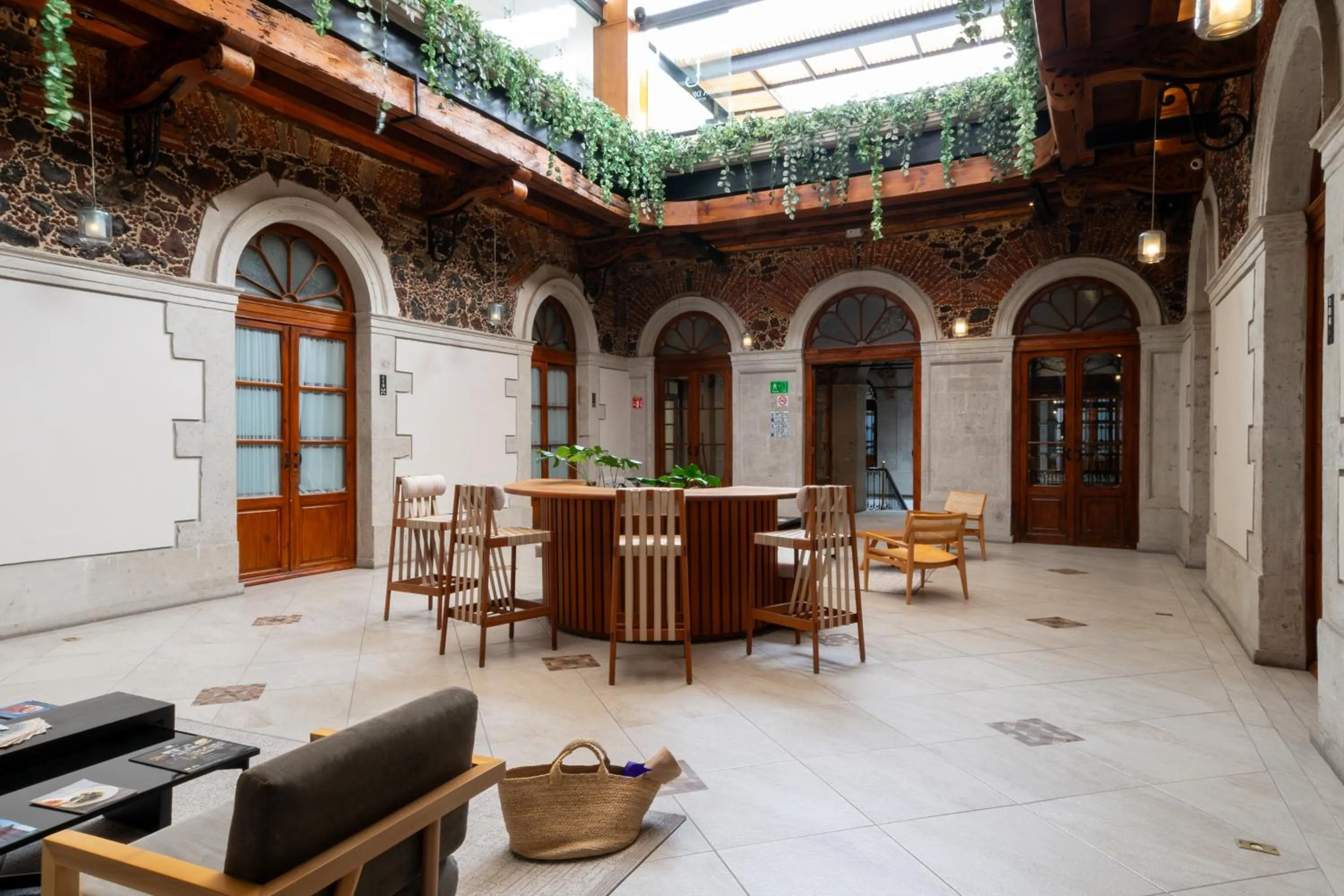 Inner courtyard view in Casa de la Luz Hotel Boutique