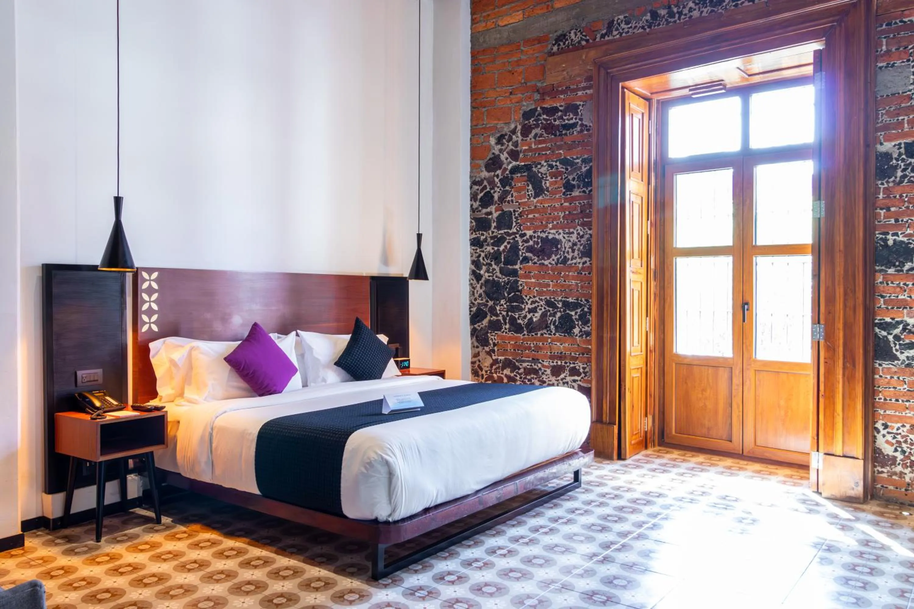 Bed in Casa de la Luz Hotel Boutique