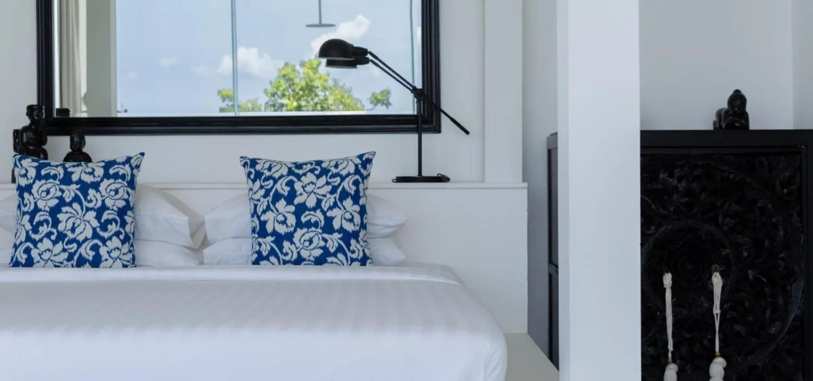Bed in Villa Belle - fully serviced private sea view villa with an award winning in-house cook