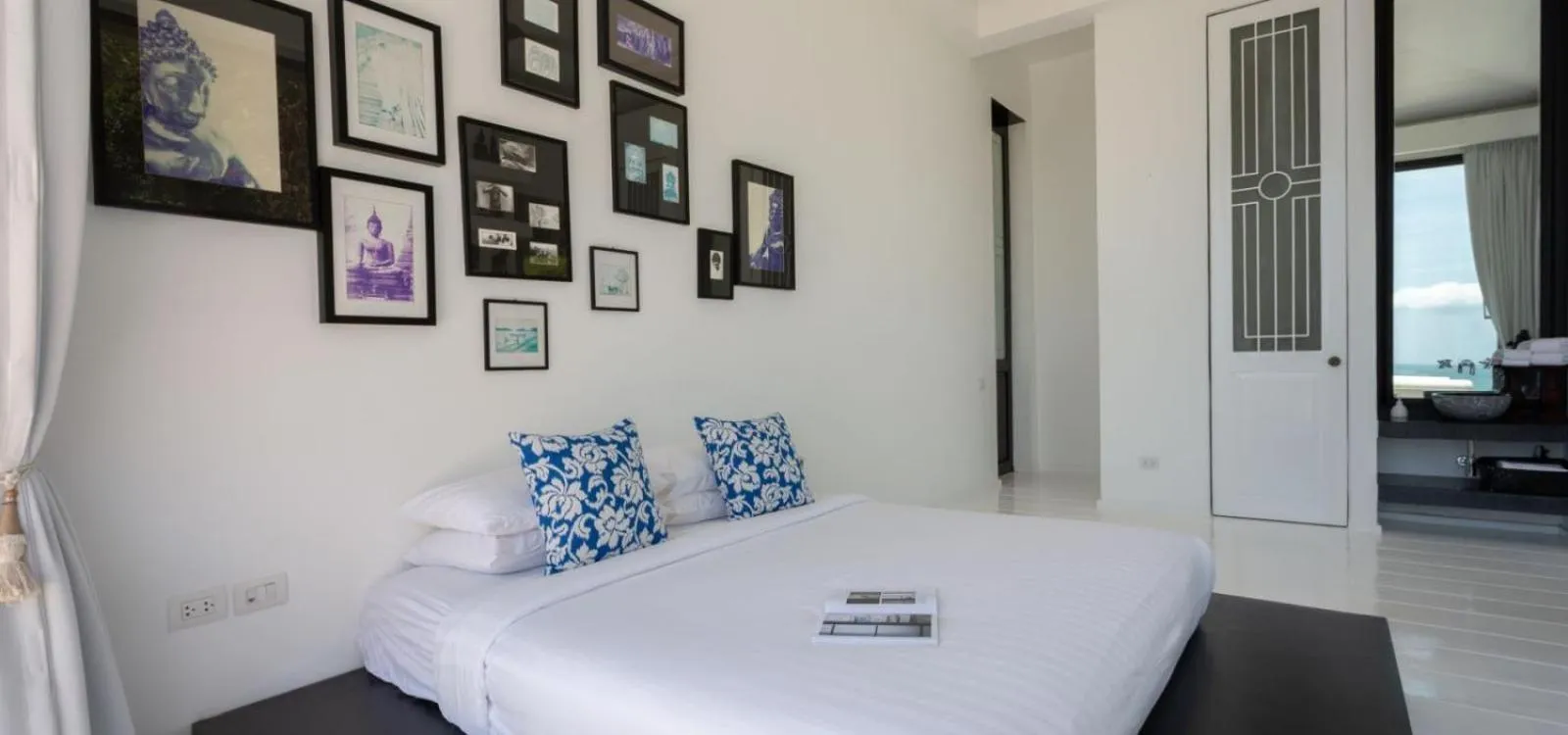 Bed in Villa Belle - fully serviced private sea view villa with an award winning in-house cook