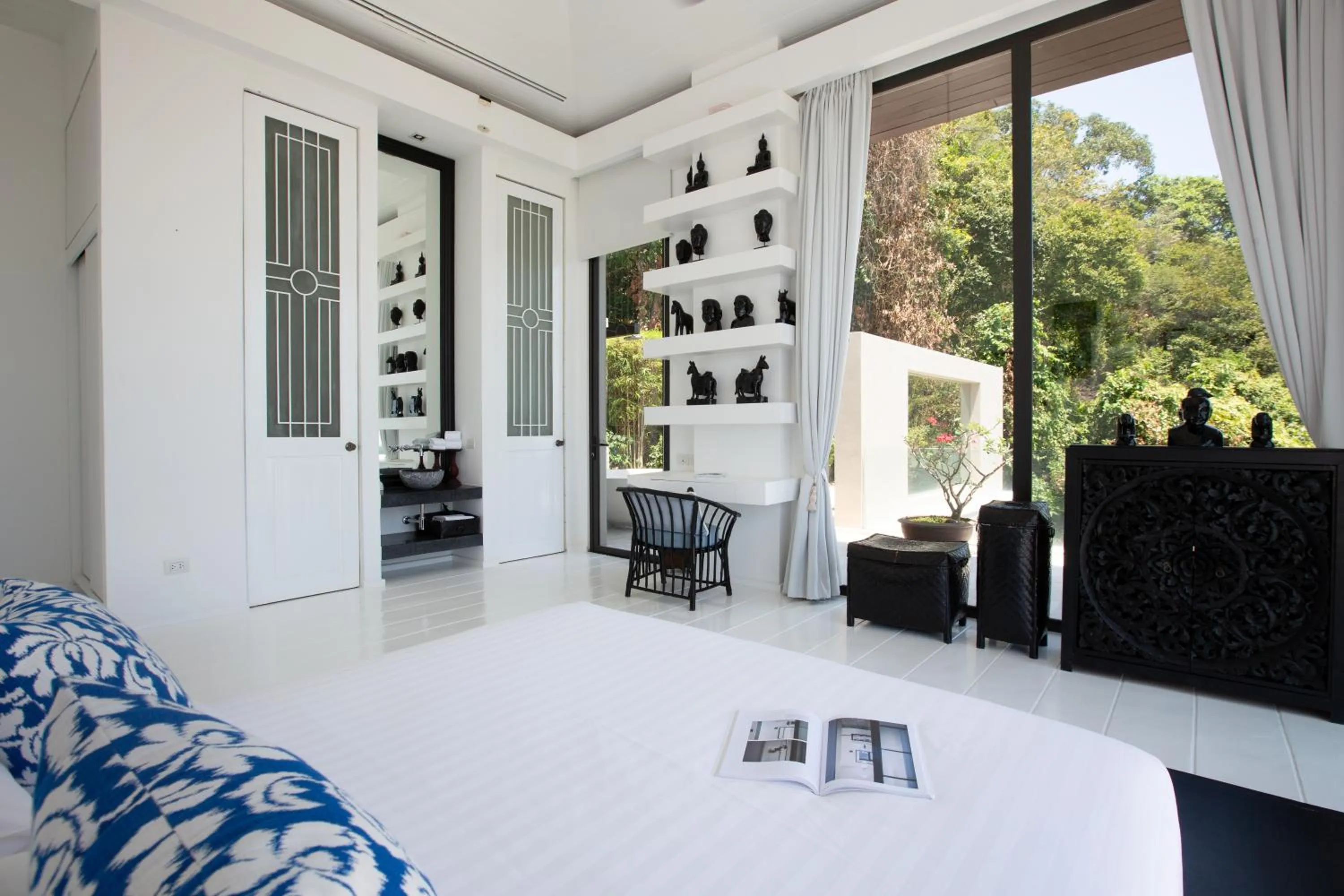 Bed in Villa Belle - fully serviced private sea view villa with an award winning in-house cook