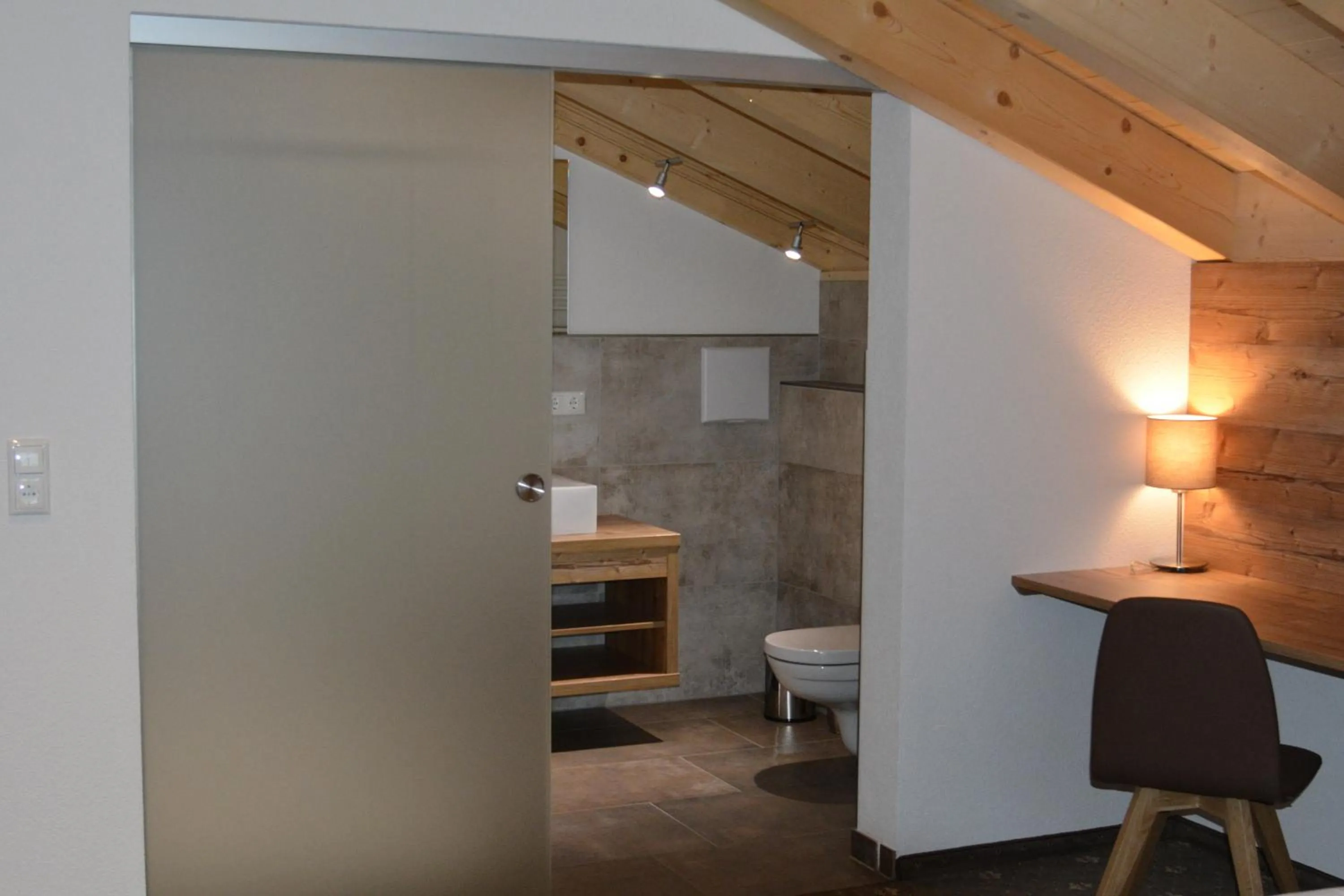 Toilet in Pension Alpenblick
