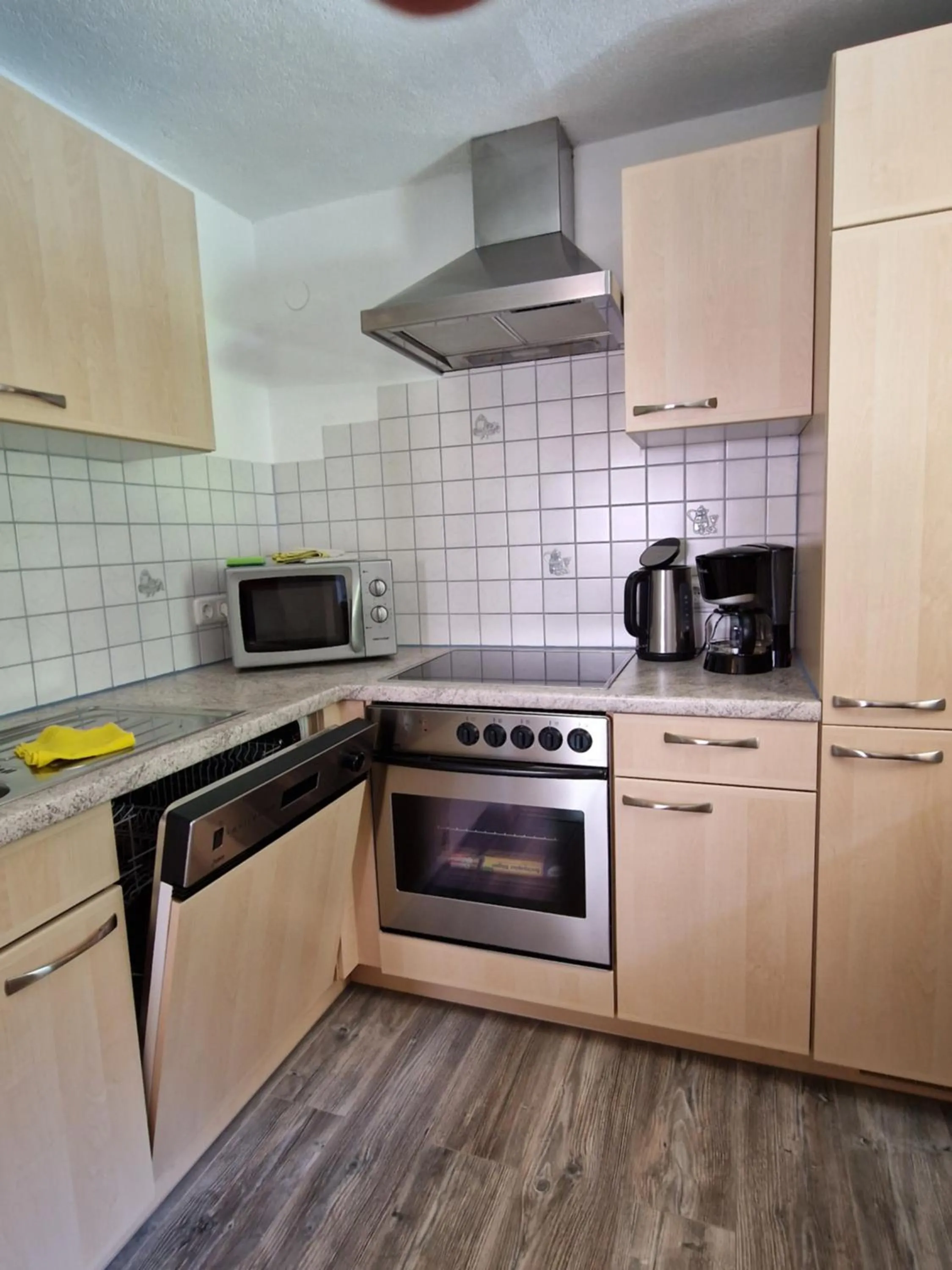 Kitchen or kitchenette in Pension Alpenblick