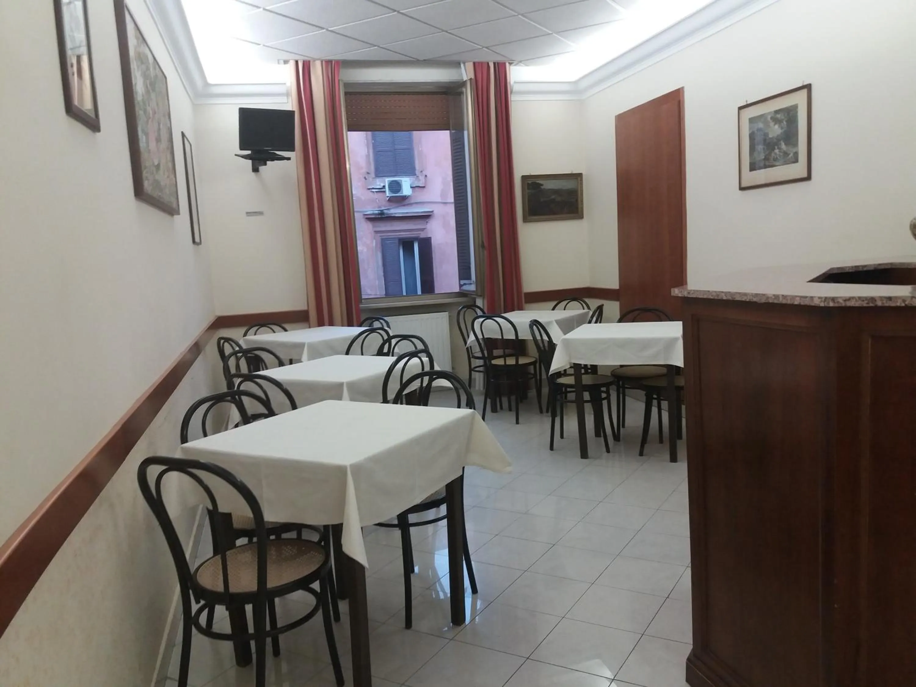 Seating area in Hotel Ferrari