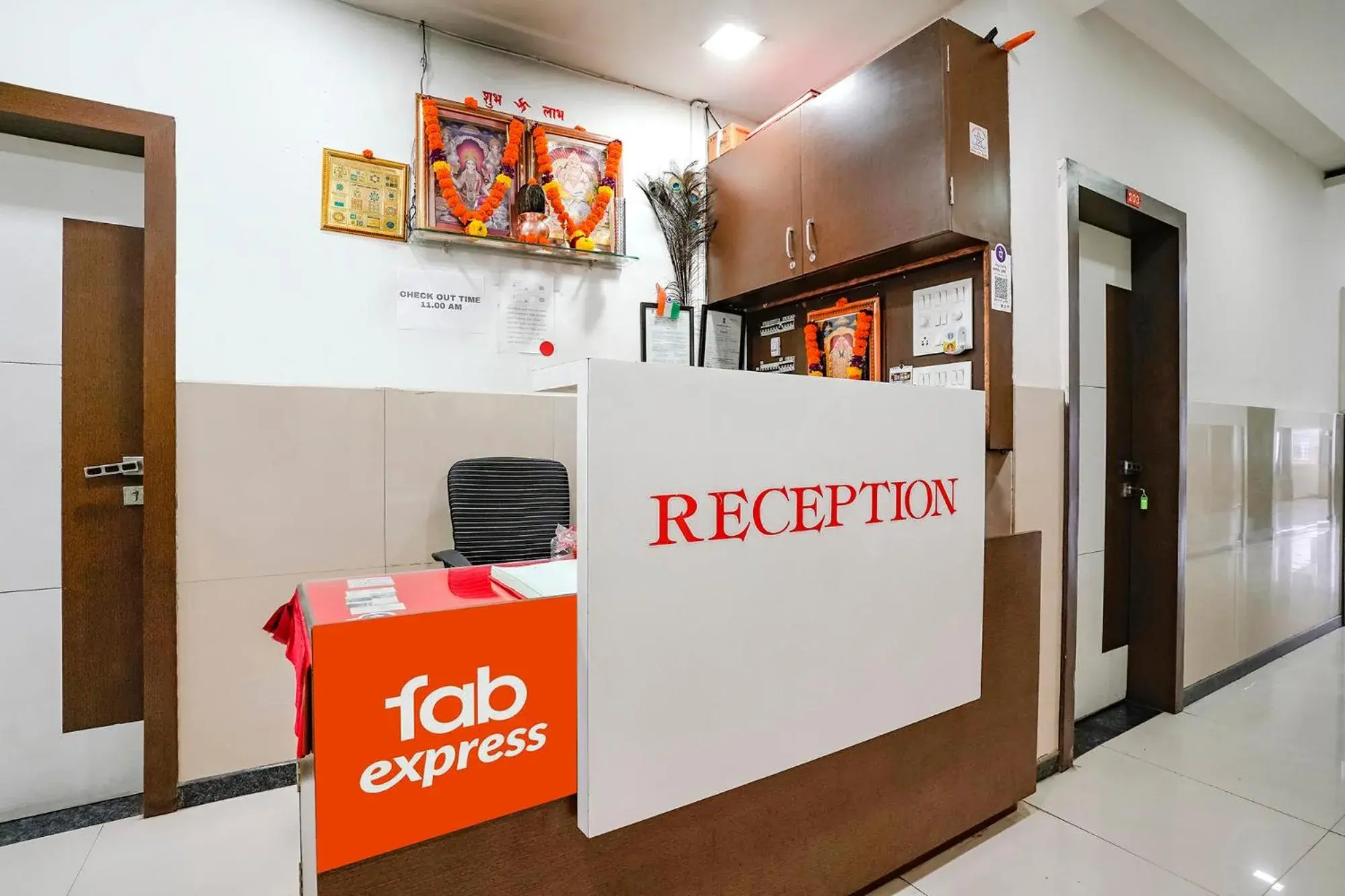 Lobby or reception in Via Sai Lodging - Nashik Railway Station Lobby or reception in Via Sai Lodging - Nashik Railway Station