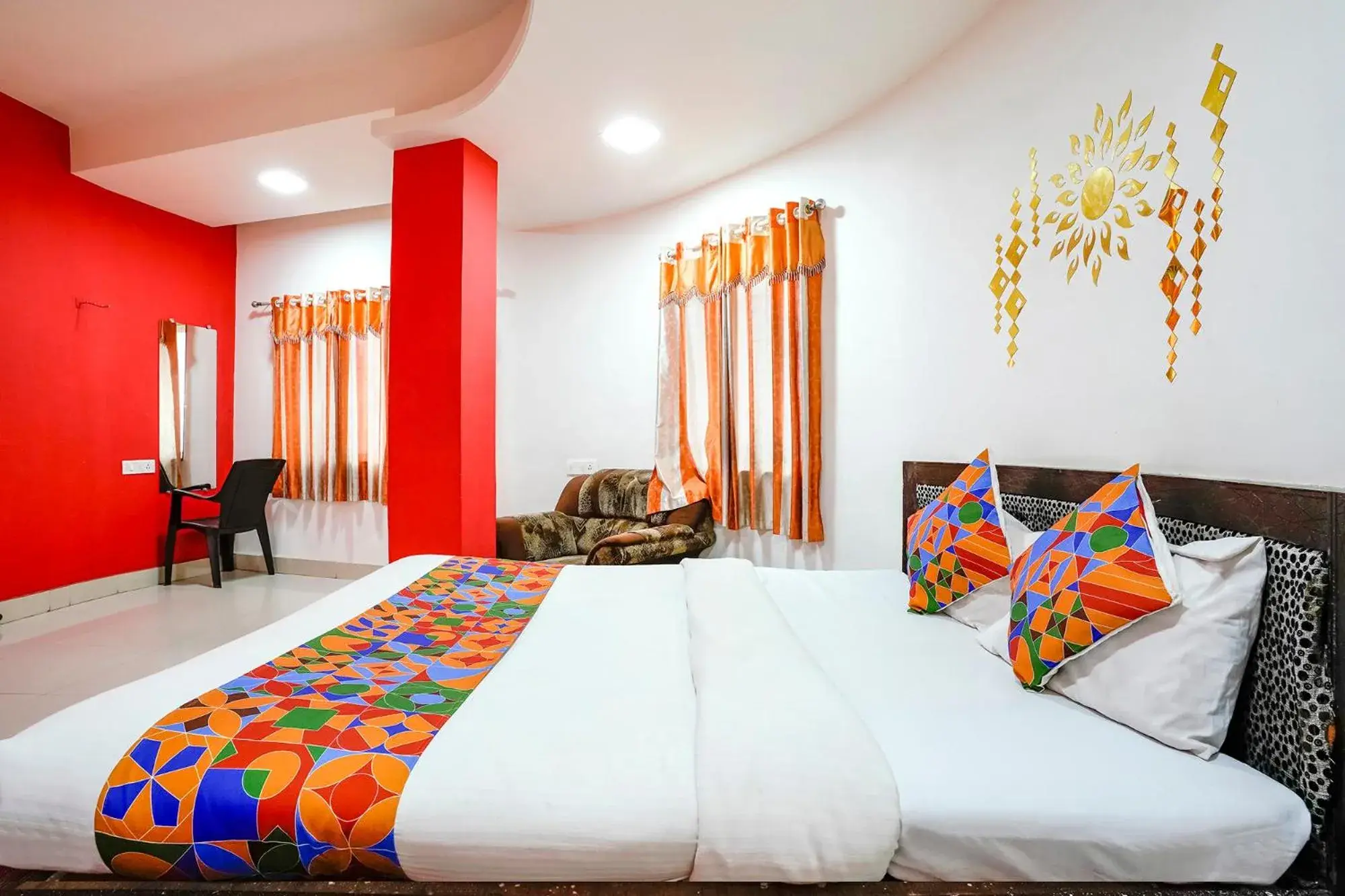 Photo of the whole room, Bed in Via Sai Lodging - Nashik Railway Station Photo of the whole room, Bed in Via Sai Lodging - Nashik Railway Station