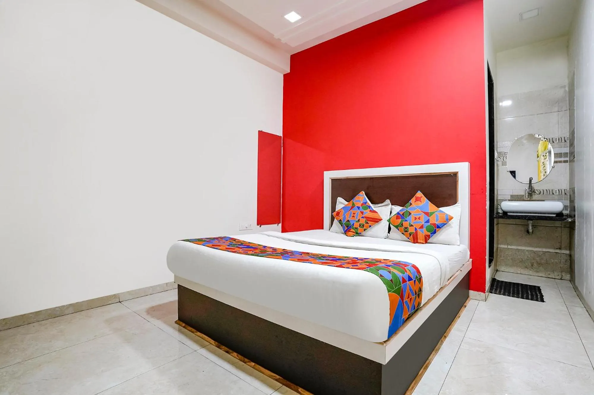 Photo of the whole room, Bed in Via Sai Lodging - Nashik Railway Station