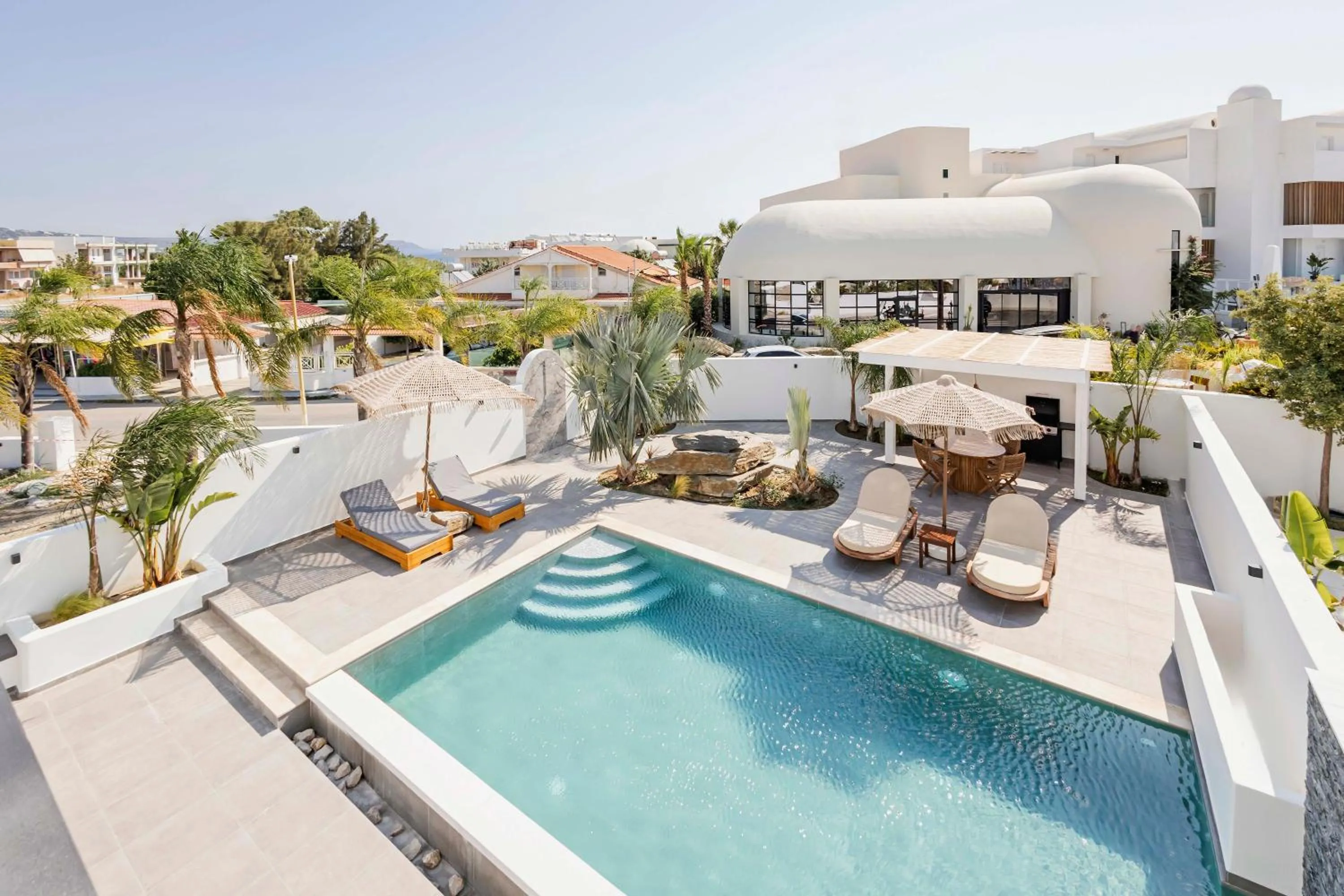 Patio in Kouros Exclusive Hotel & Suites - Adults Only