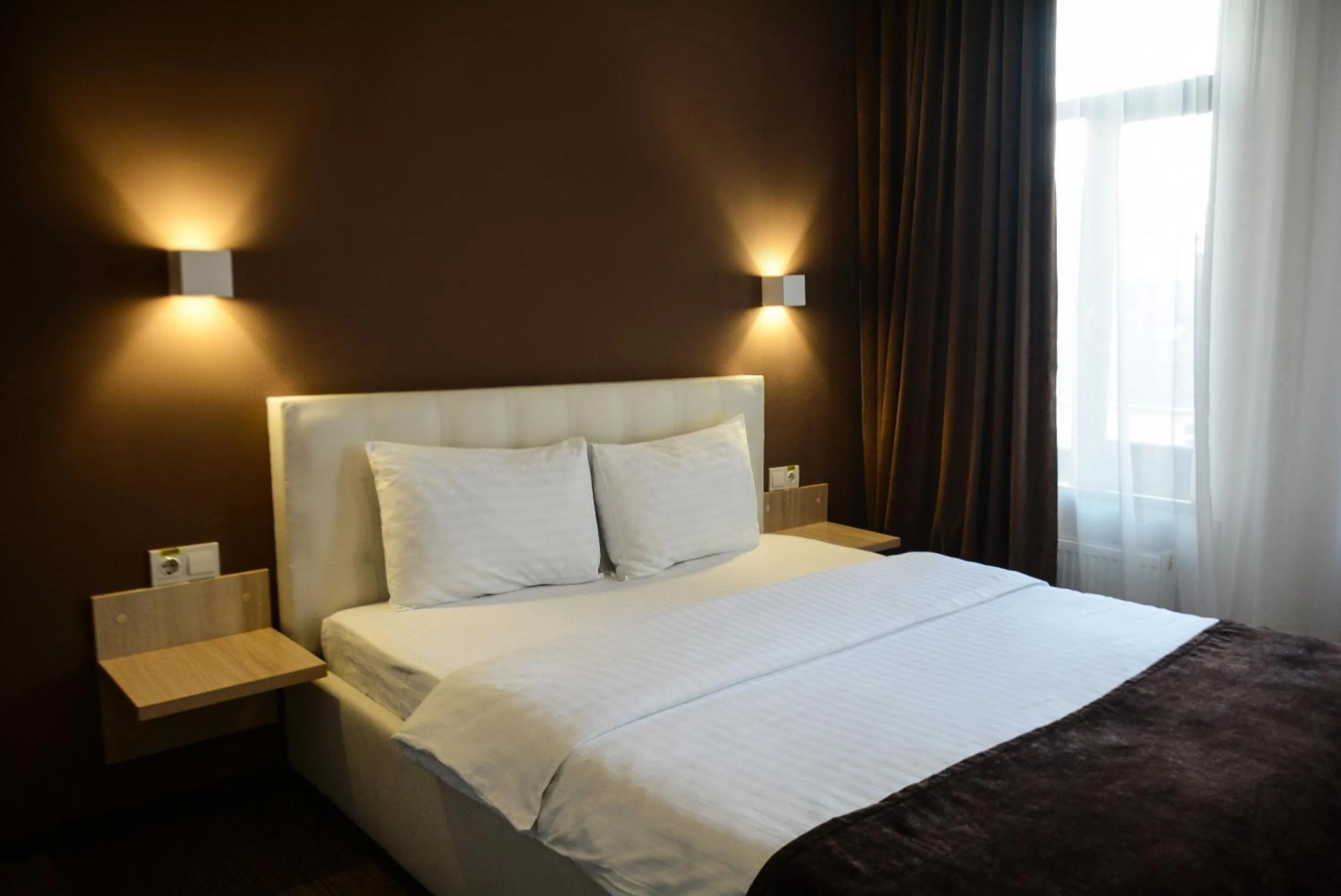 Bed in Hotel Voskresensky